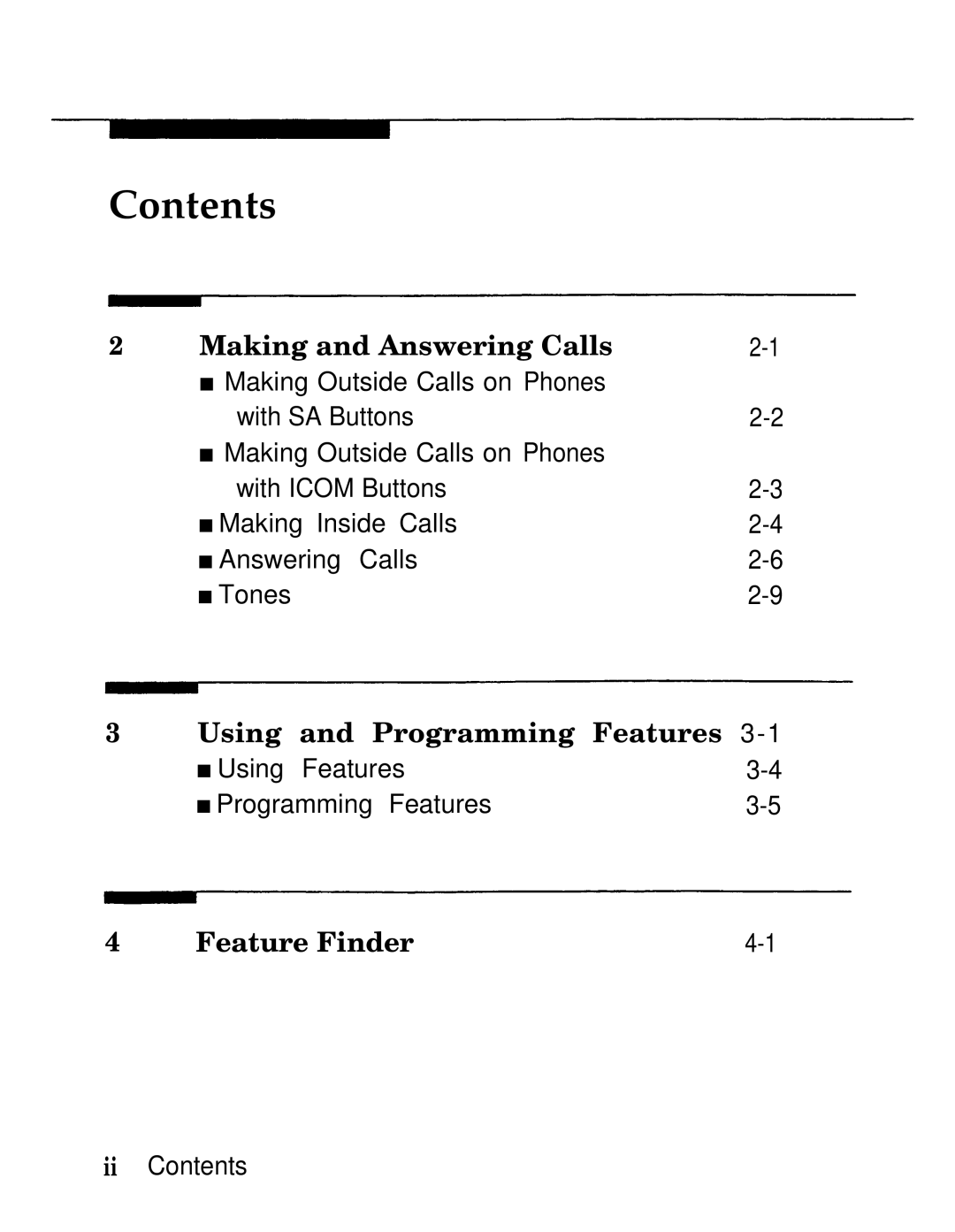 AT&T MLX20L, MLX-28D, MLX-10D manual Making and Answering Calls, Using and Programming Features, Feature Finder 