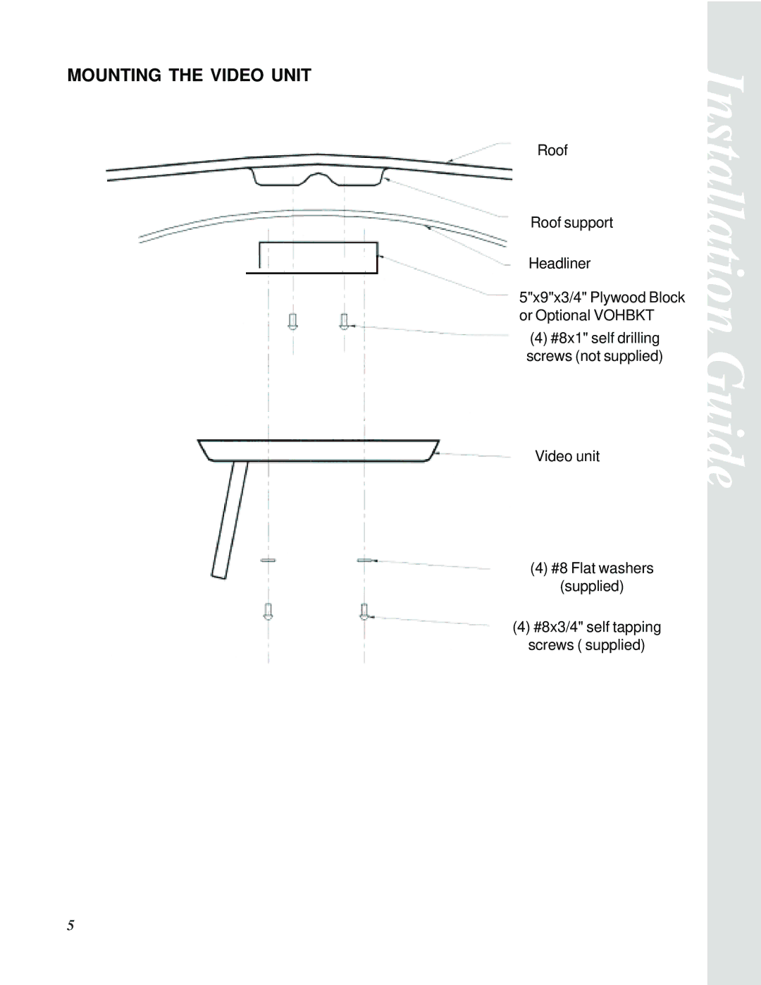 AT&T MMD85 manual Mounting the Video Unit 