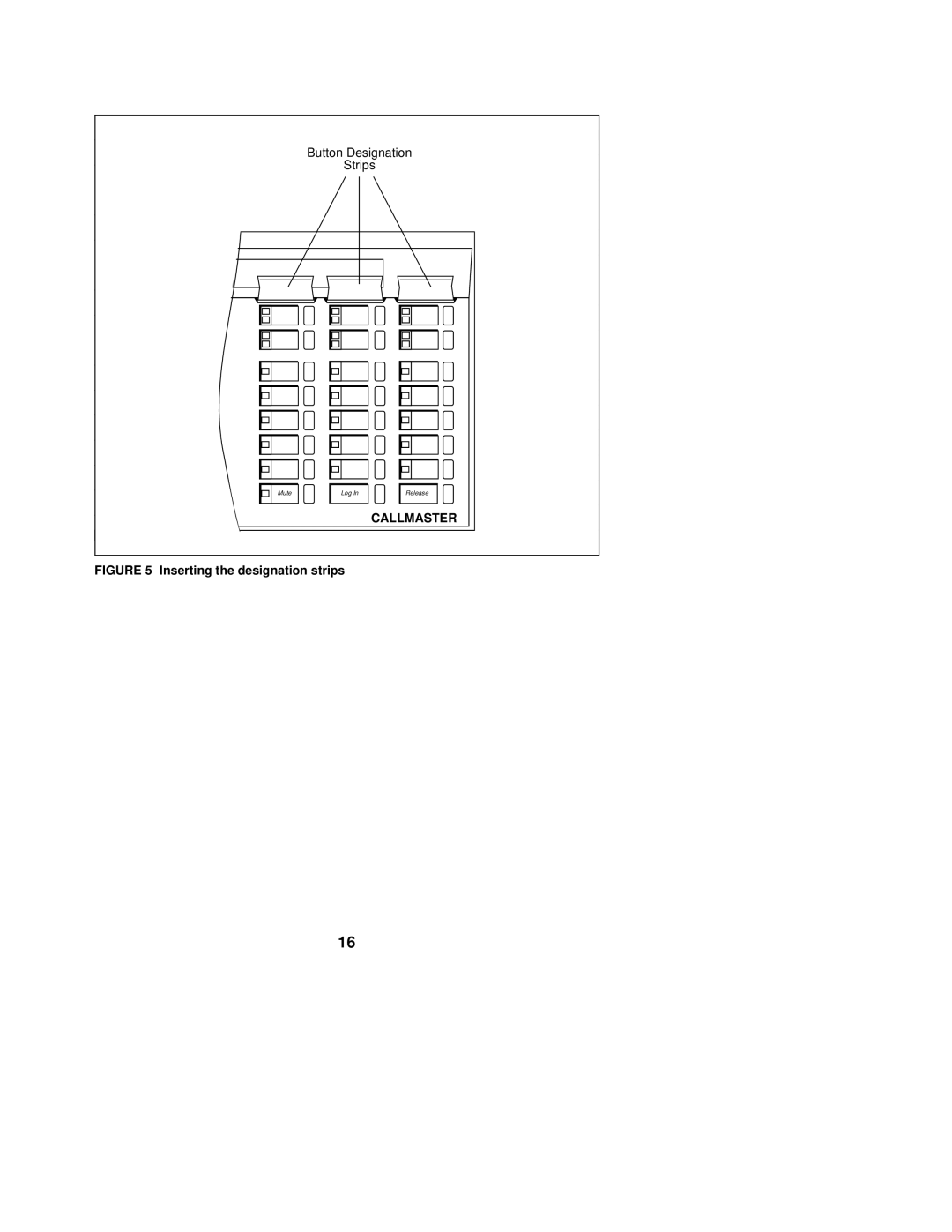 AT&T Not Availab installation instructions Inserting the designation strips 