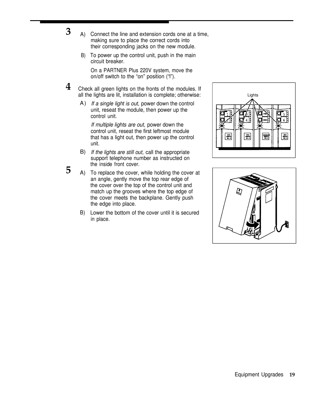 AT&T Partner Plus manual Equipment Upgrades 