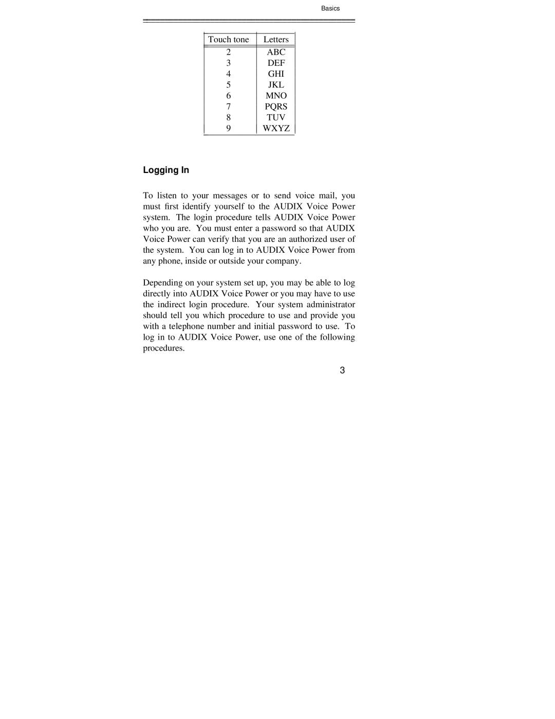 AT&T R3.0 manual Logging 