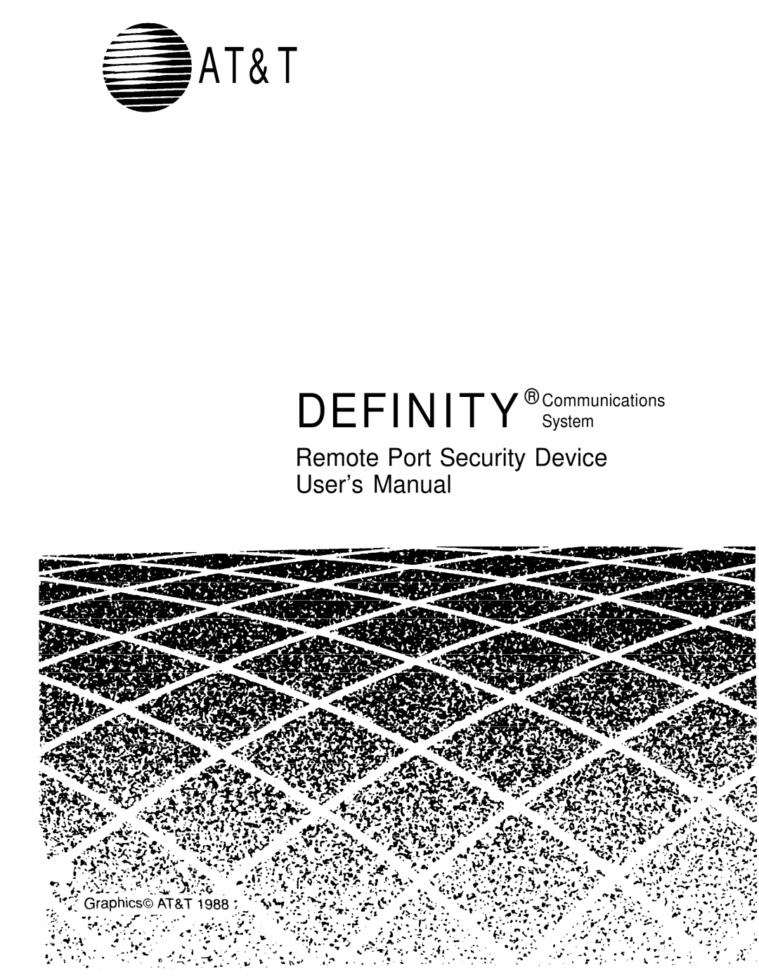 AT&T Remote Port Security Device user manual At&T 