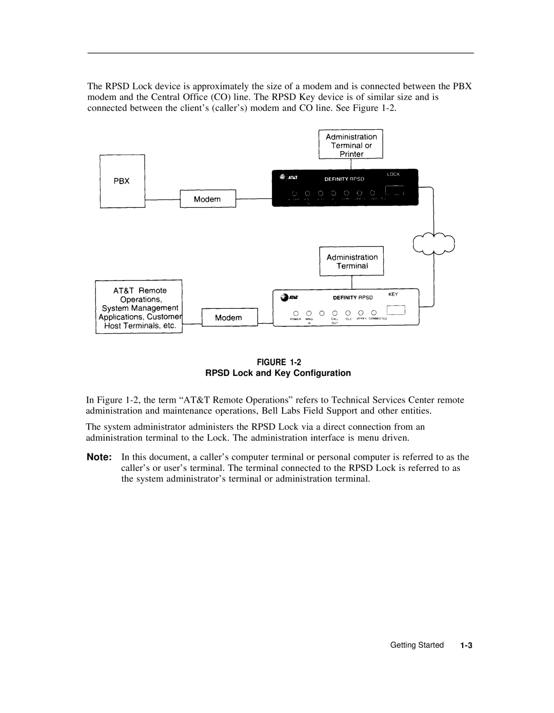 AT&T Remote Port Security Device user manual Rpsd Lock and Key Configuration 