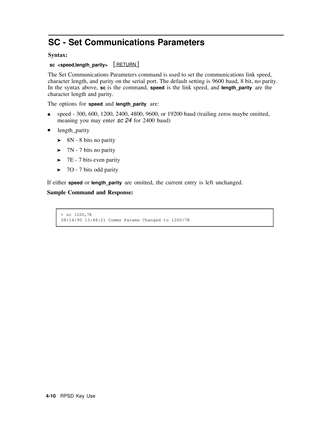 AT&T Remote Port Security Device user manual 10RPSD Key Use 