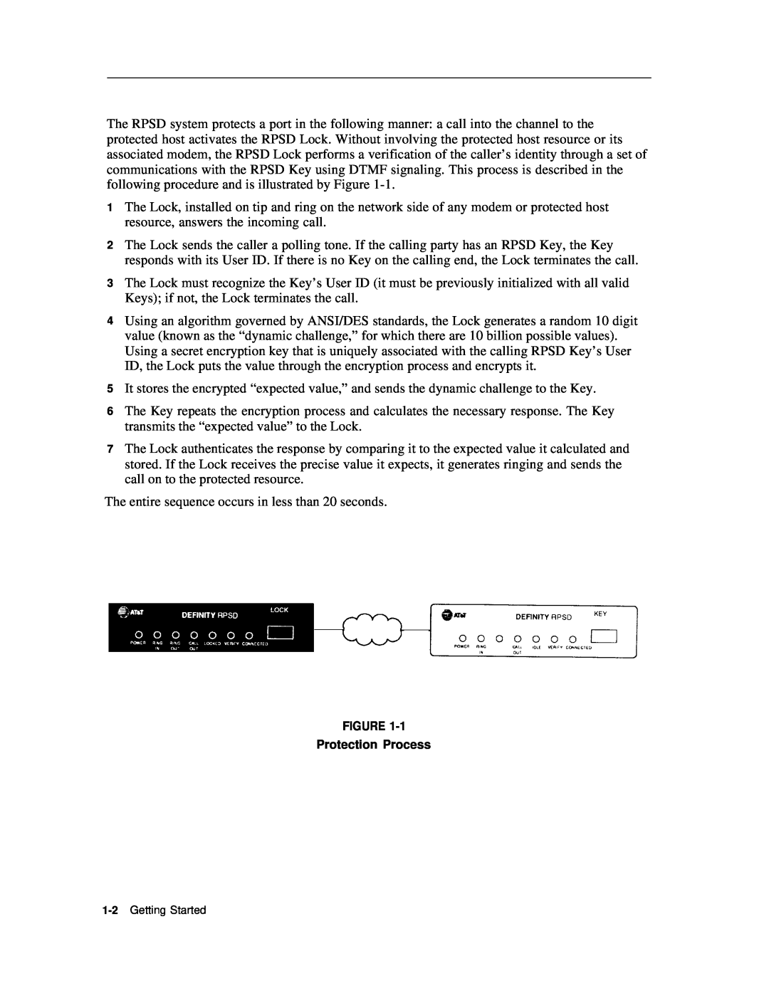 AT&T Remote Port Security Device user manual The entire sequence occurs in less than 20 seconds 