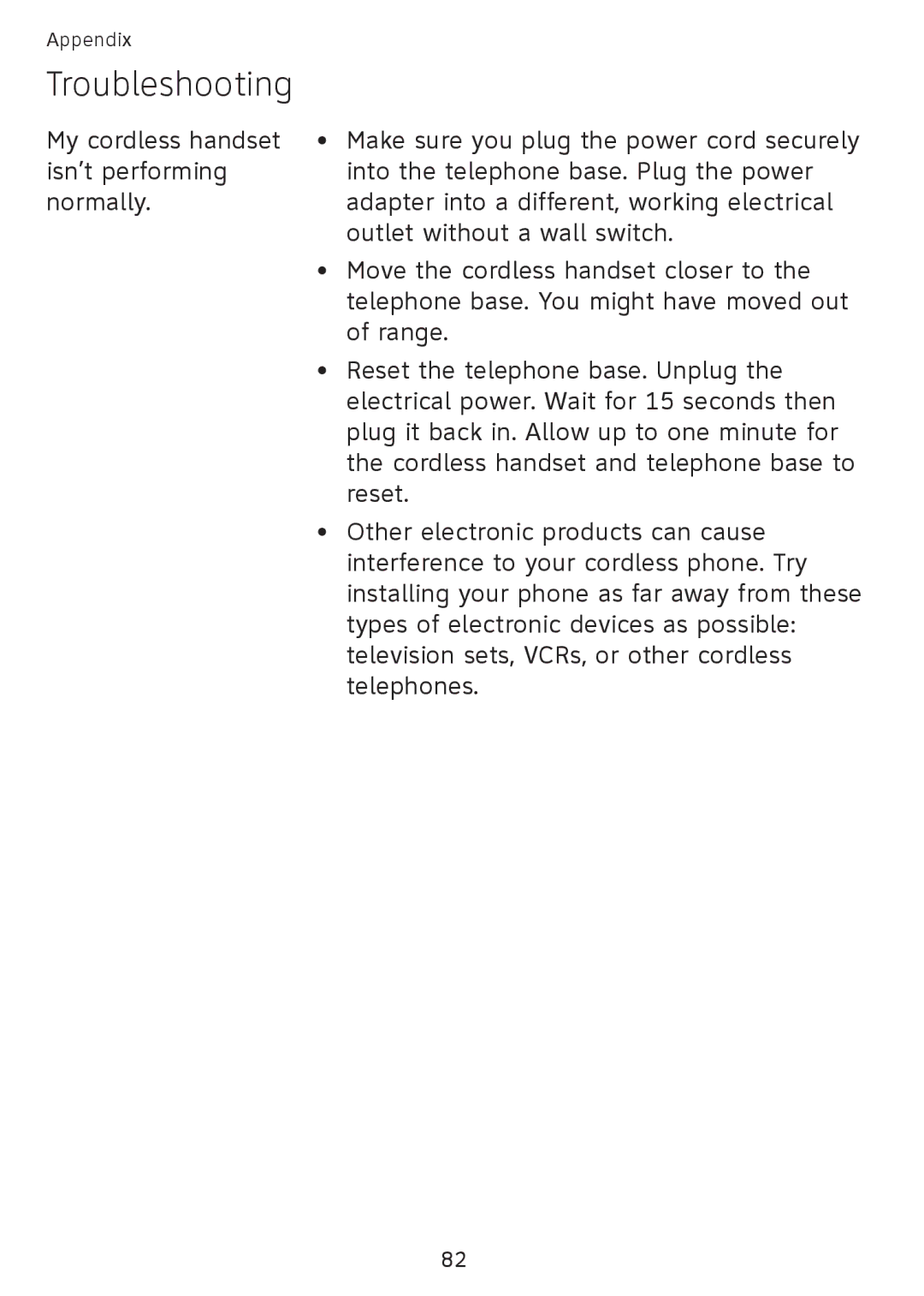 AT&T SB67108 user manual Troubleshooting 