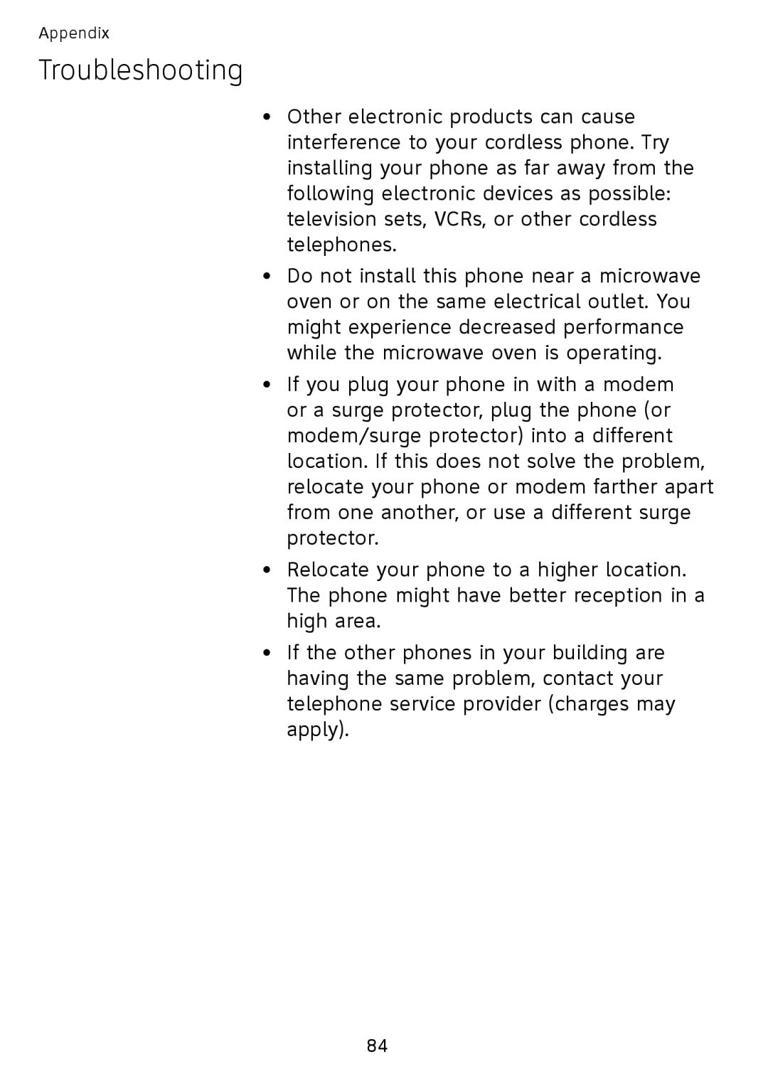 AT&T SB67108 user manual Troubleshooting 