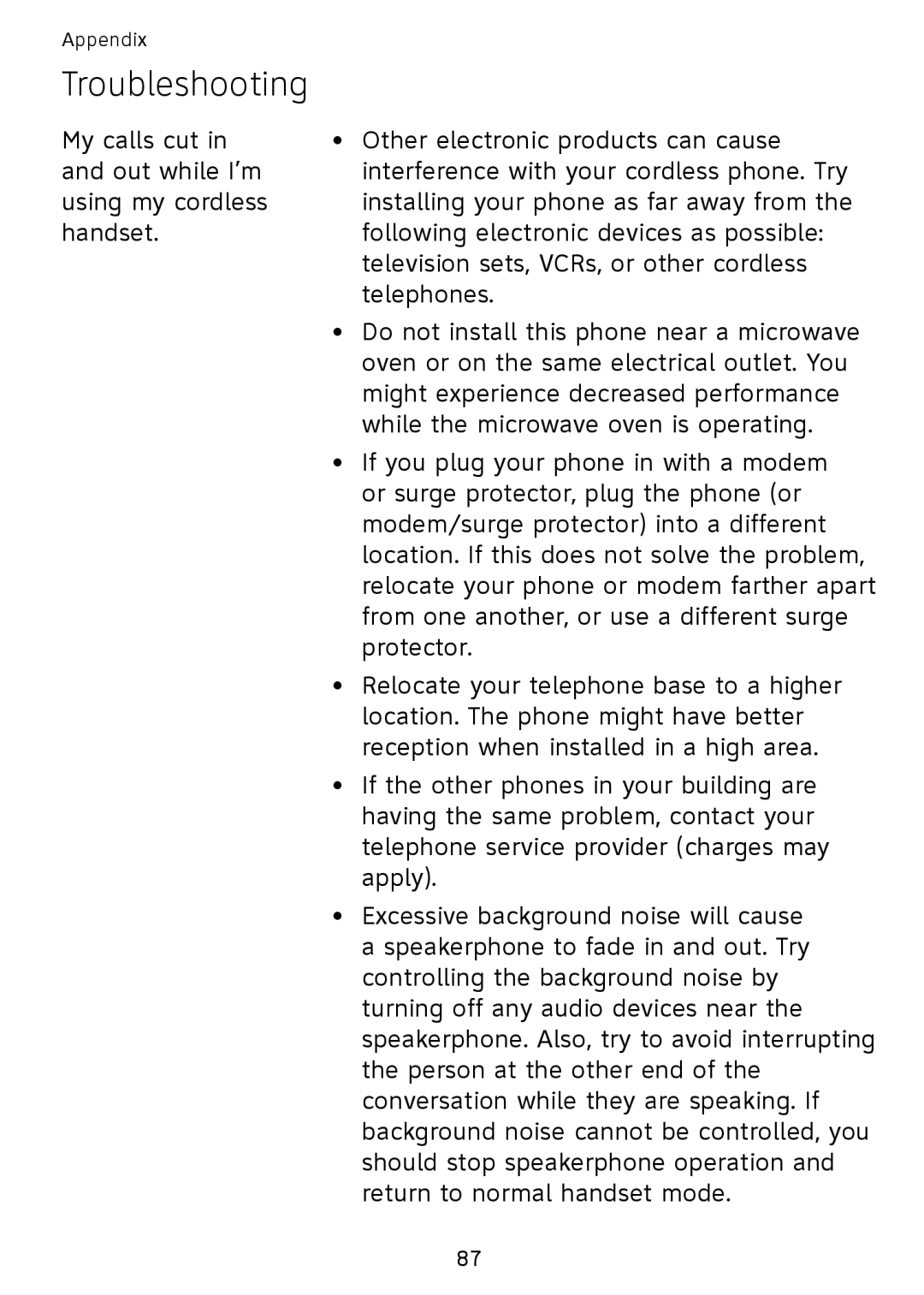 AT&T SB67108 user manual Troubleshooting 