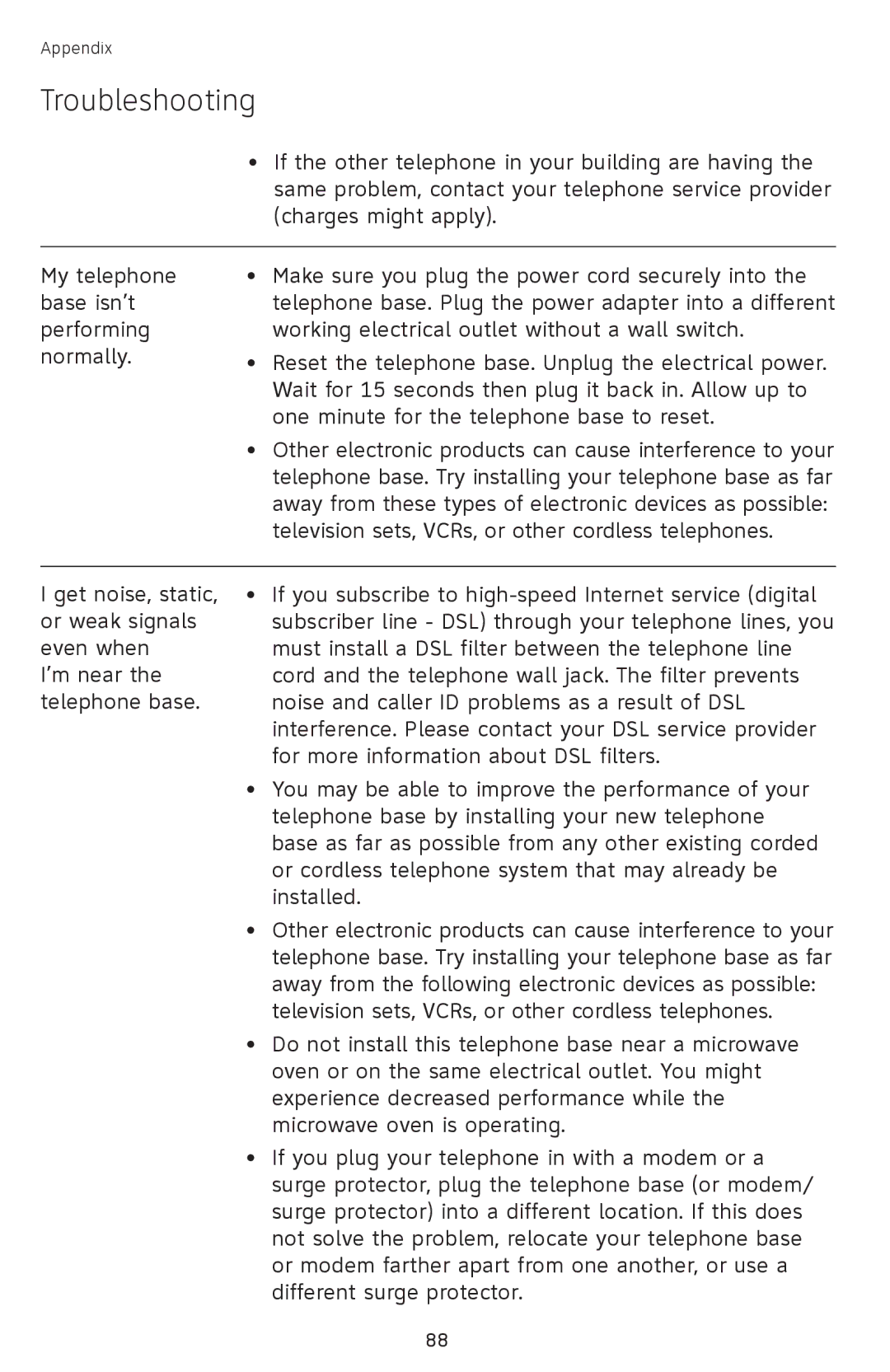 AT&T SB67118 user manual If the other telephone in your building are having 