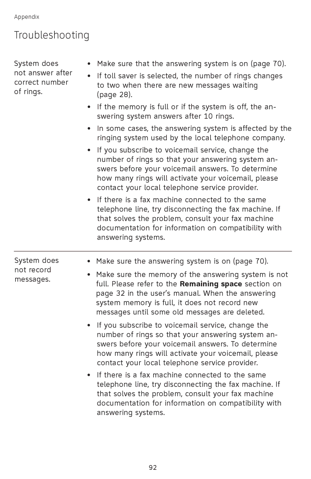 AT&T SB67118 user manual Troubleshooting 