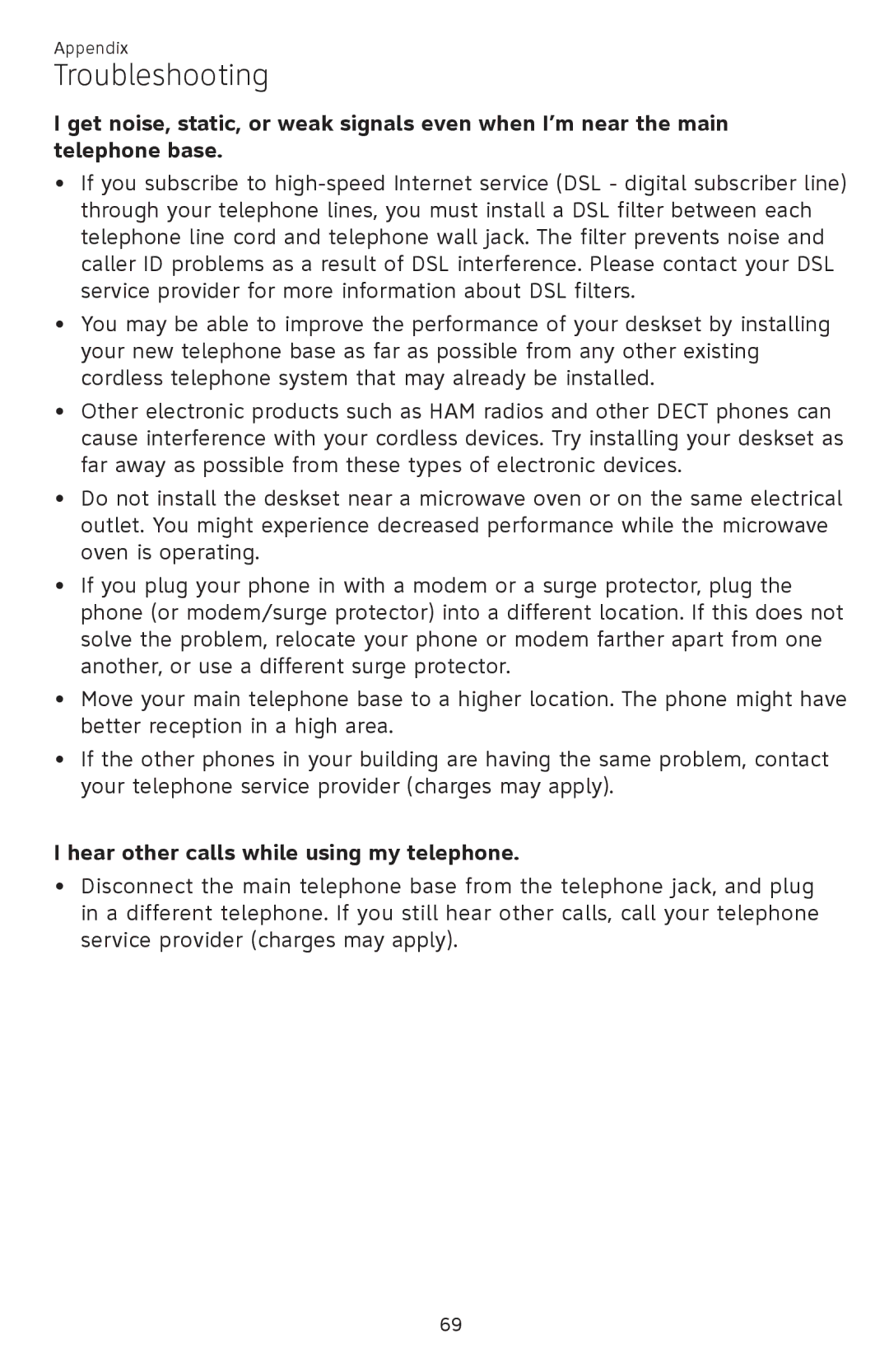 AT&T SB67148 user manual Hear other calls while using my telephone 