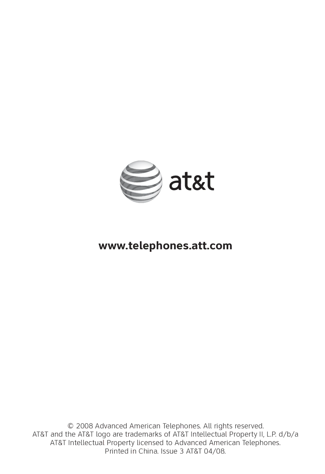 AT&T SL80108 user manual 