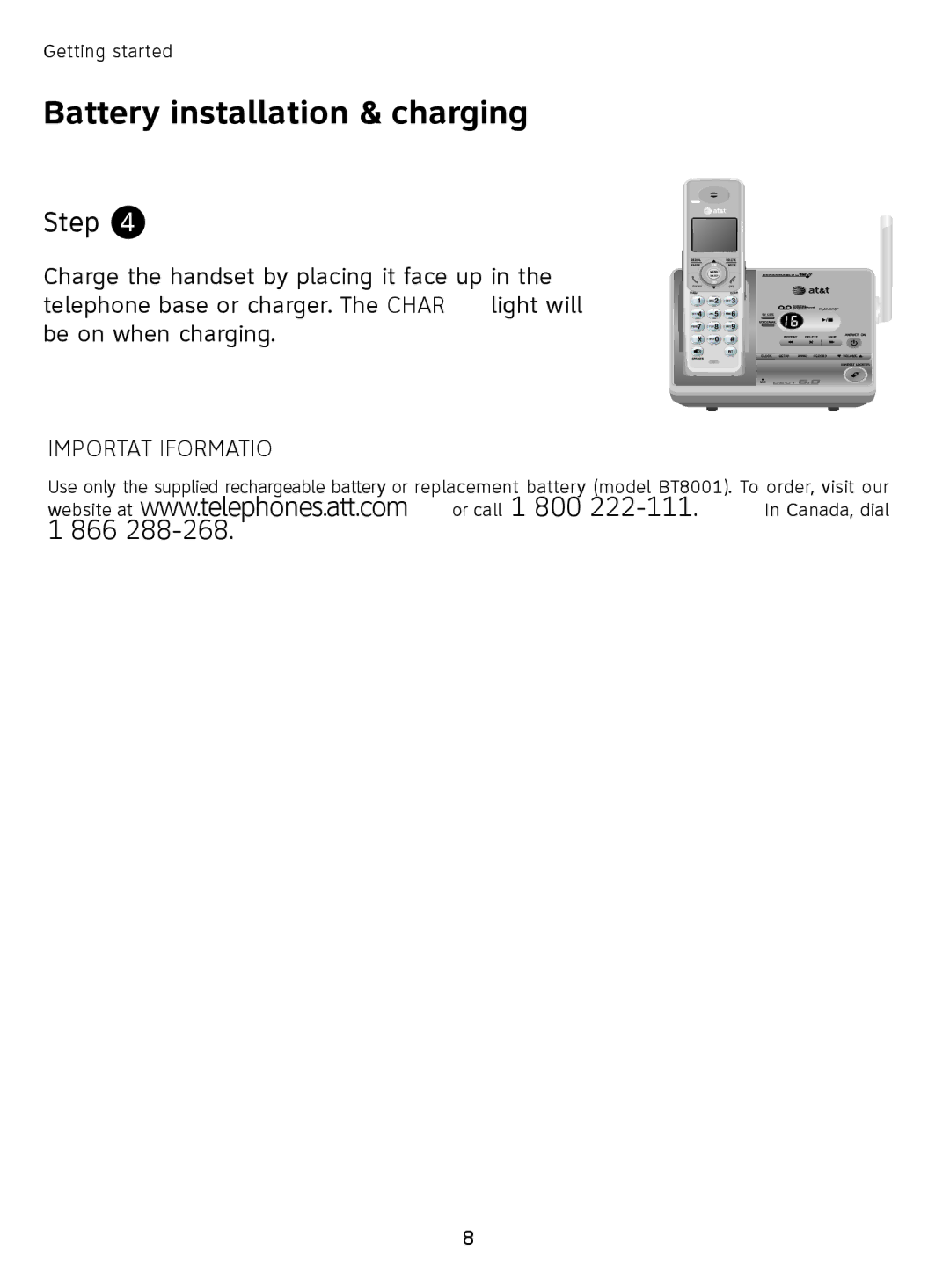 AT&T SL81108, SL81208 user manual 866 