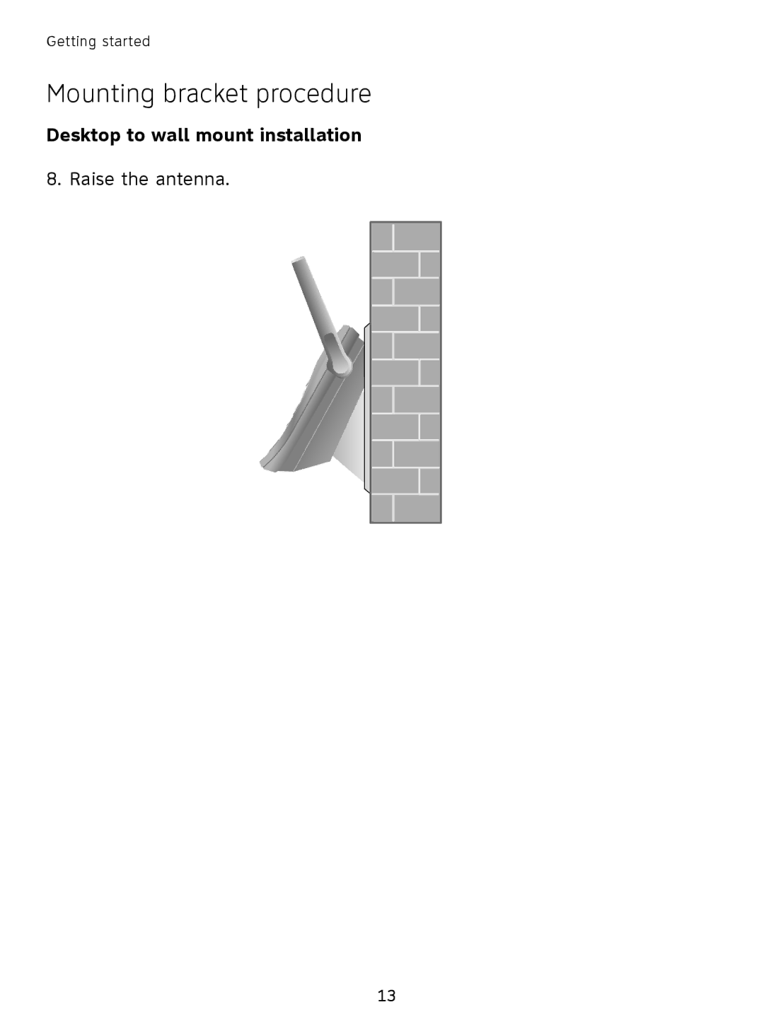 AT&T SL81208, SL81108 user manual Raise the antenna 