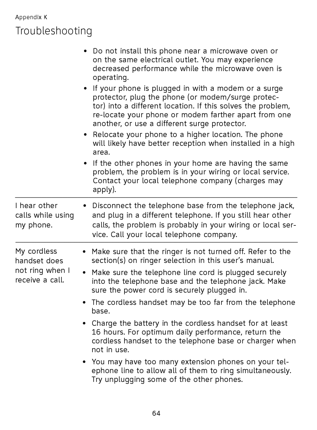 AT&T SL81108, SL81208 user manual Do not install this phone near a microwave oven or 