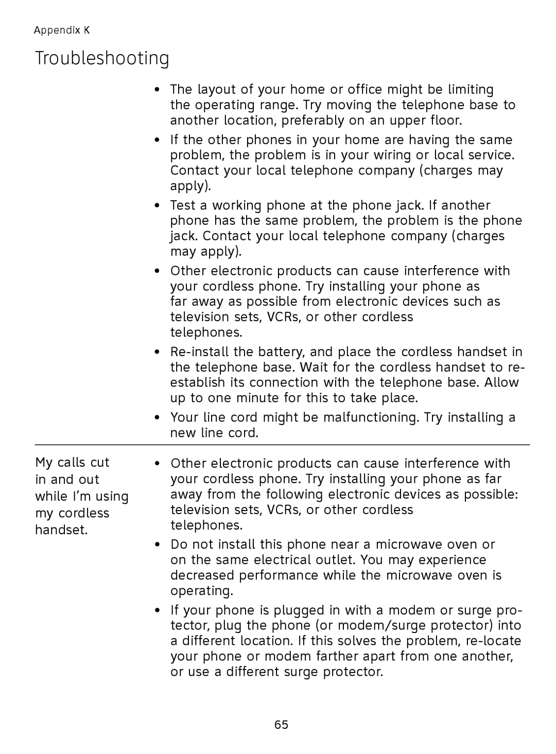 AT&T SL81208, SL81108 user manual Layout of your home or office might be limiting 