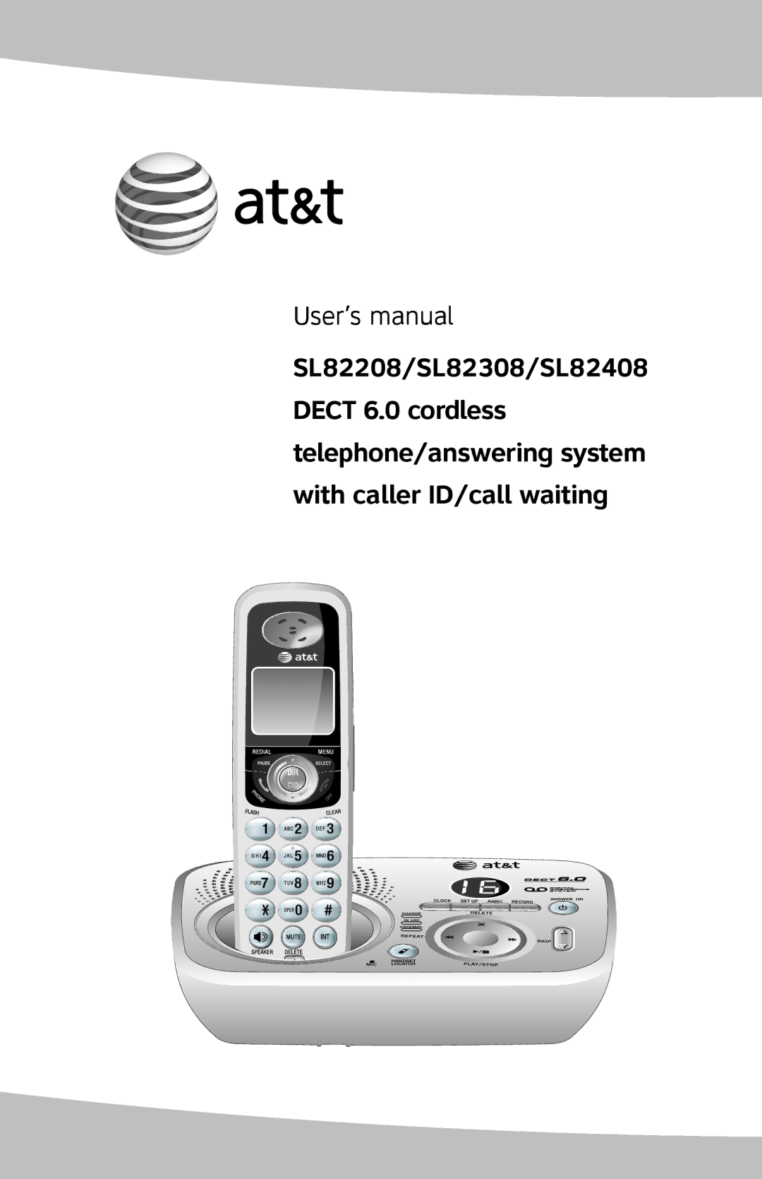 AT&T SL82308, SL82208, SL82408 user manual User’s manual 