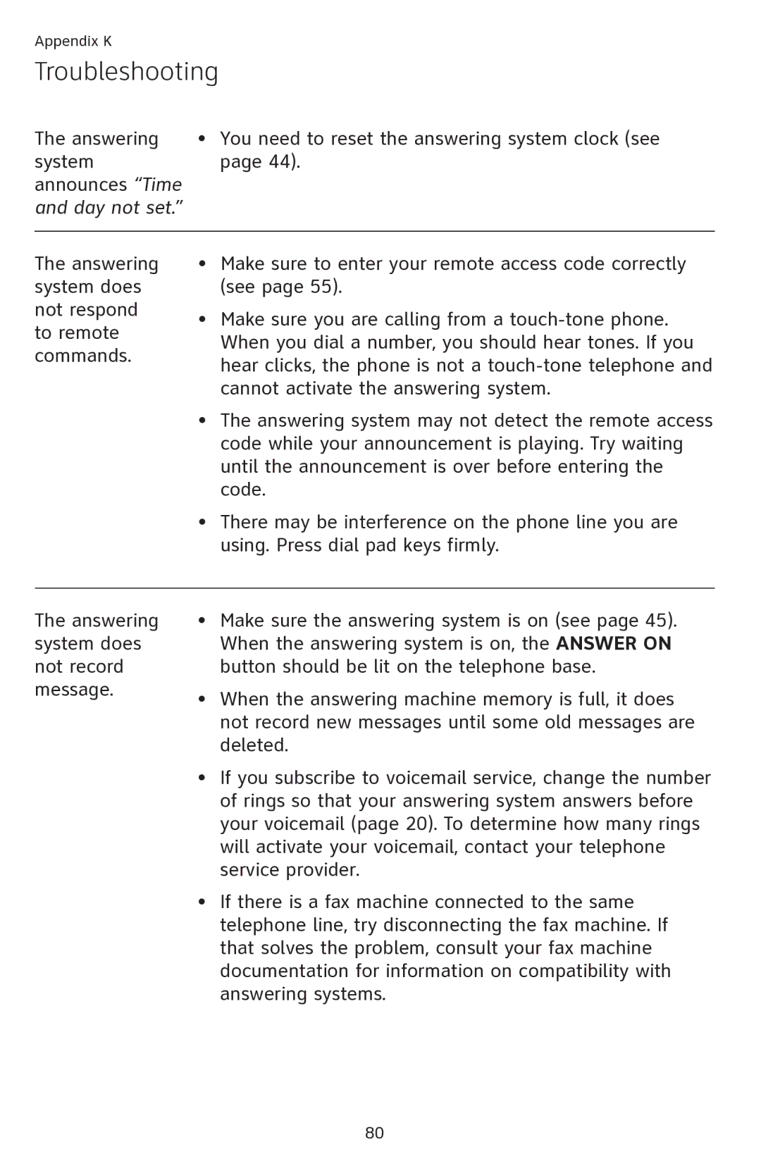 AT&T SL82218, SL82418 user manual Day not set 