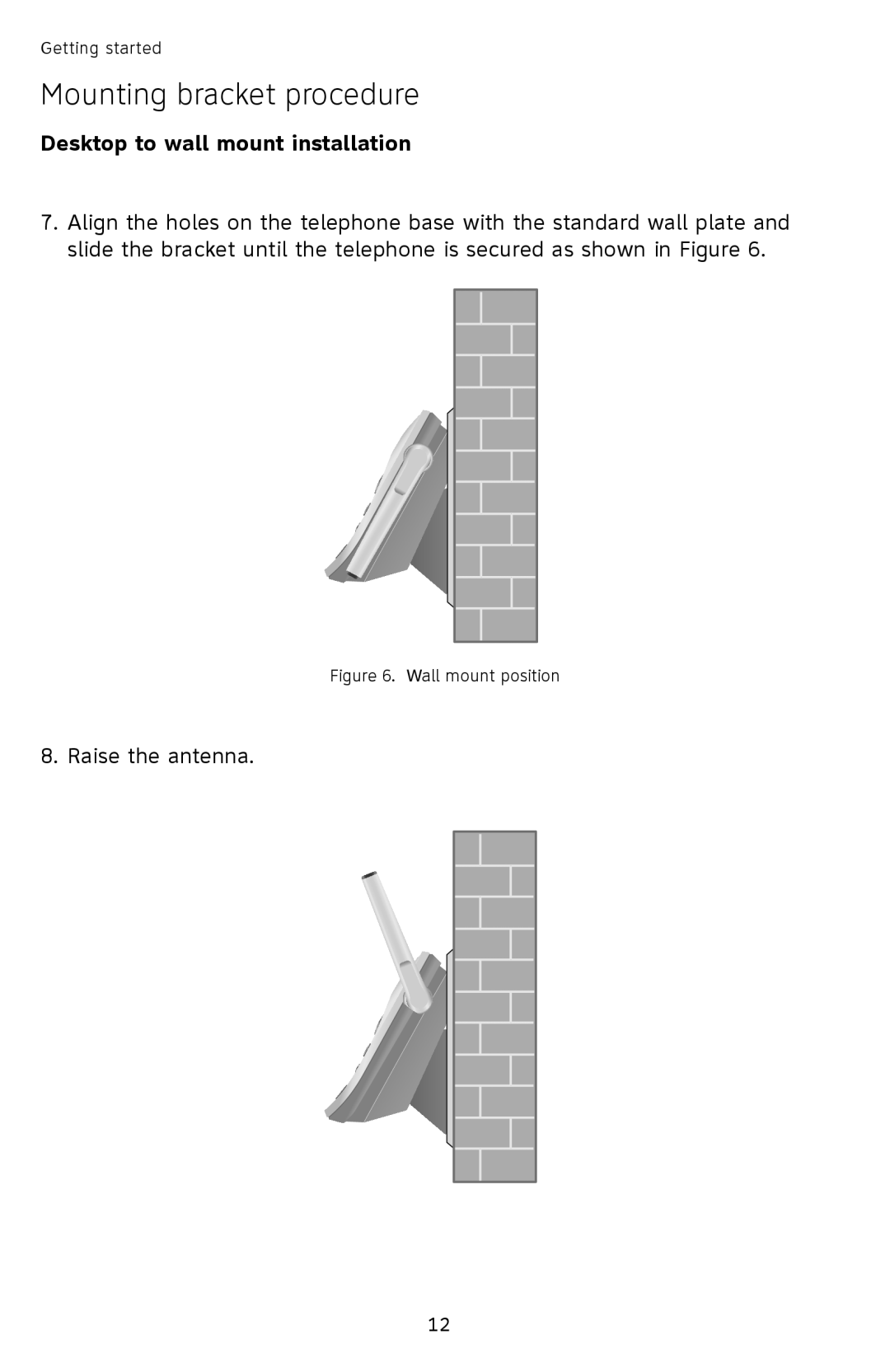 AT&T SL82558 user manual Raise the antenna 