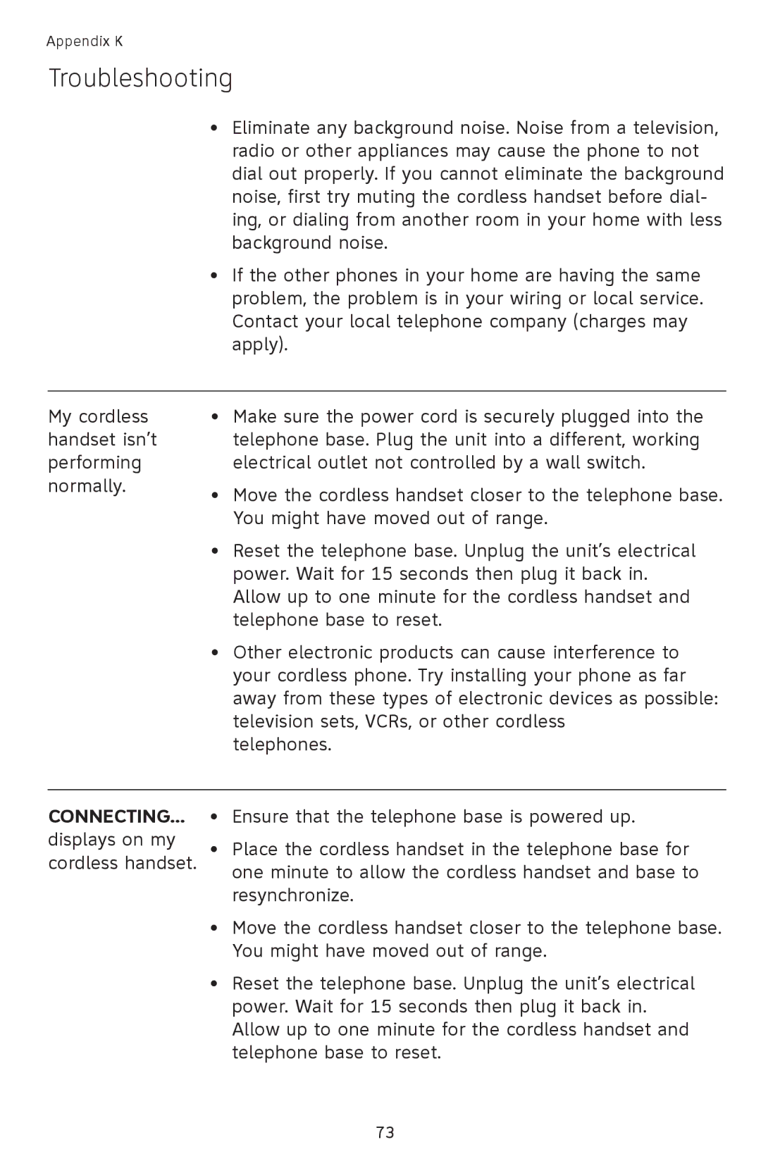 AT&T SL82558 user manual Connecting 