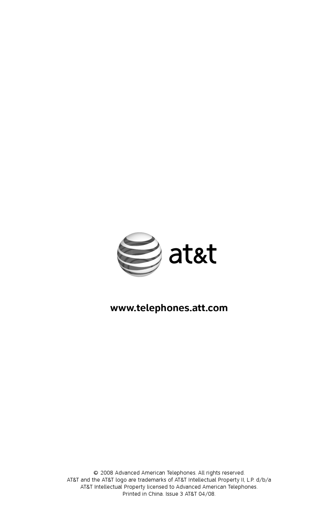 AT&T SL82558 user manual 