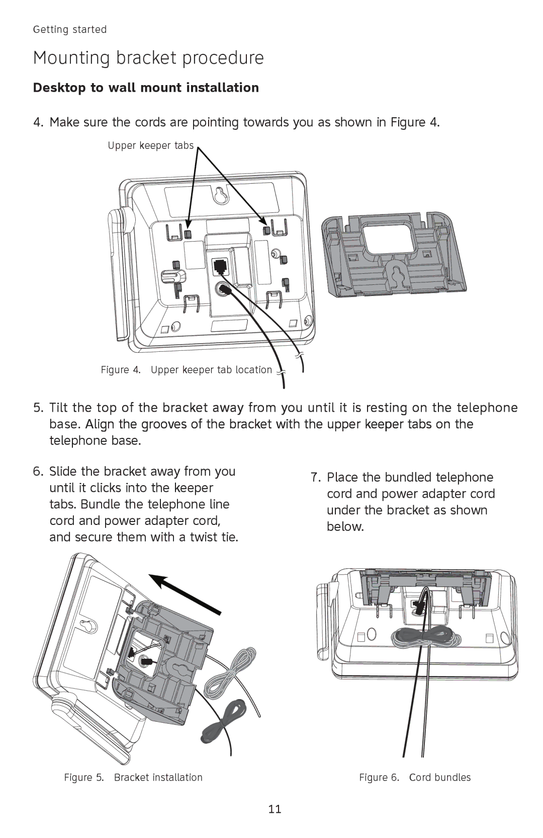 AT&T SL82118, SL82658, SL82558, SL82518, SL82318 user manual Upper keeper tab location 