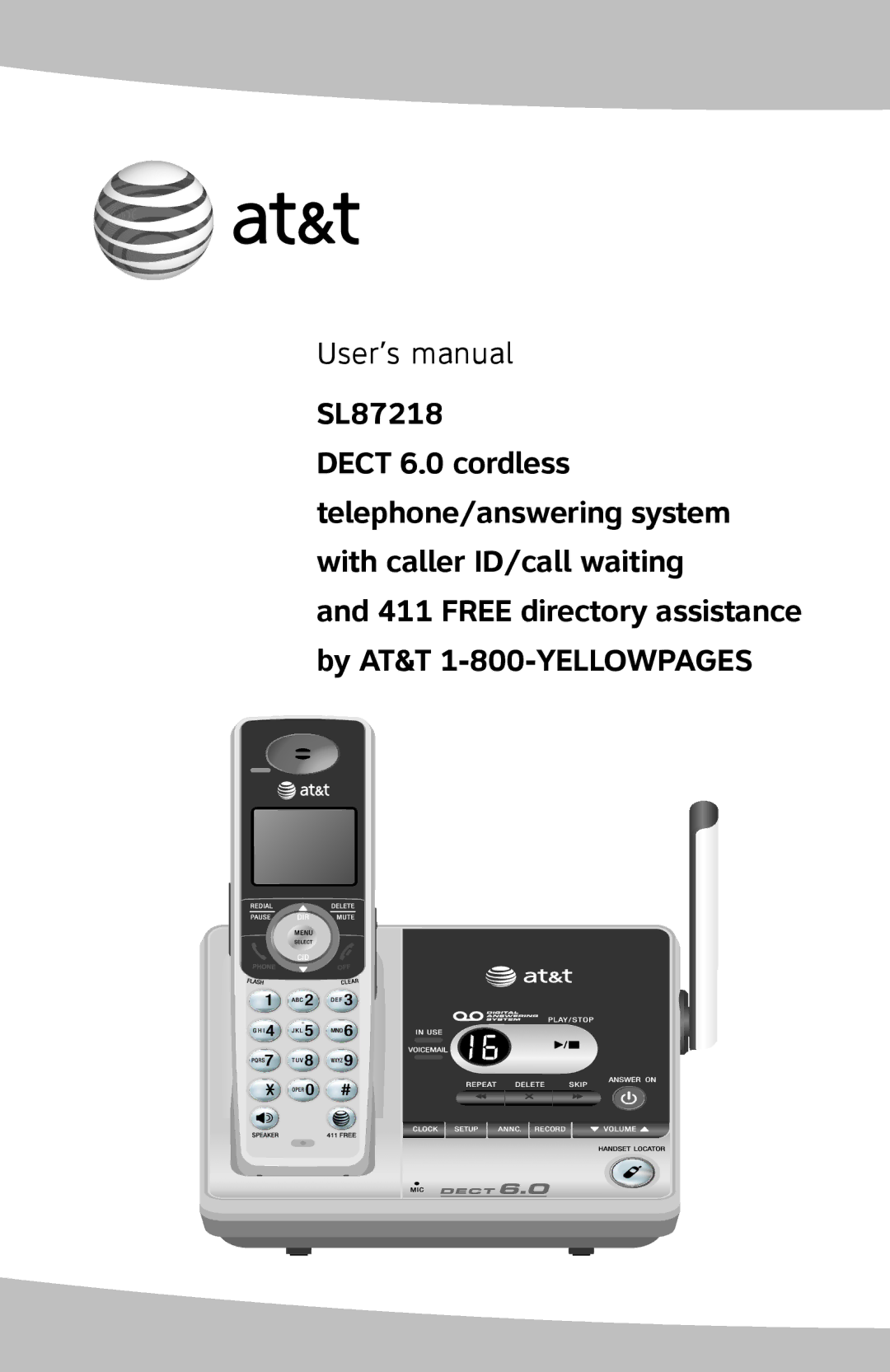 AT&T SL87218 user manual User’s manual 