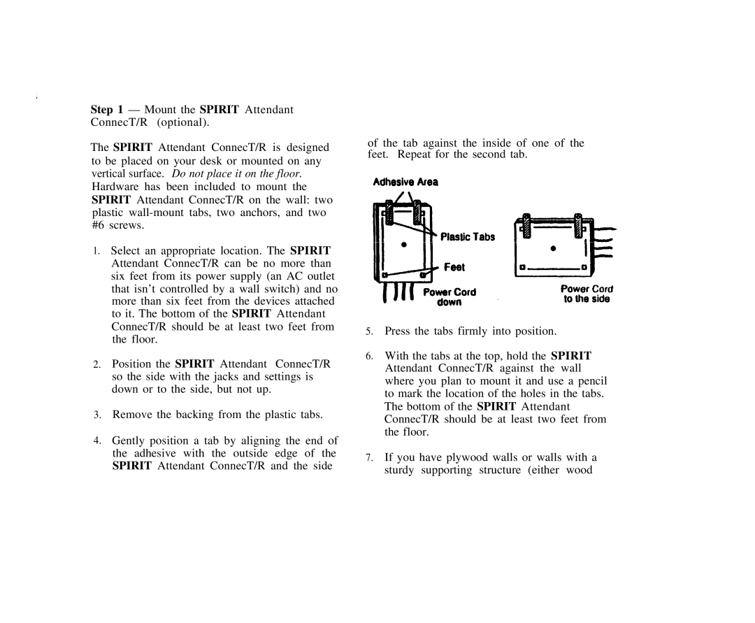 AT&T SPIRIT Attendant owner manual 