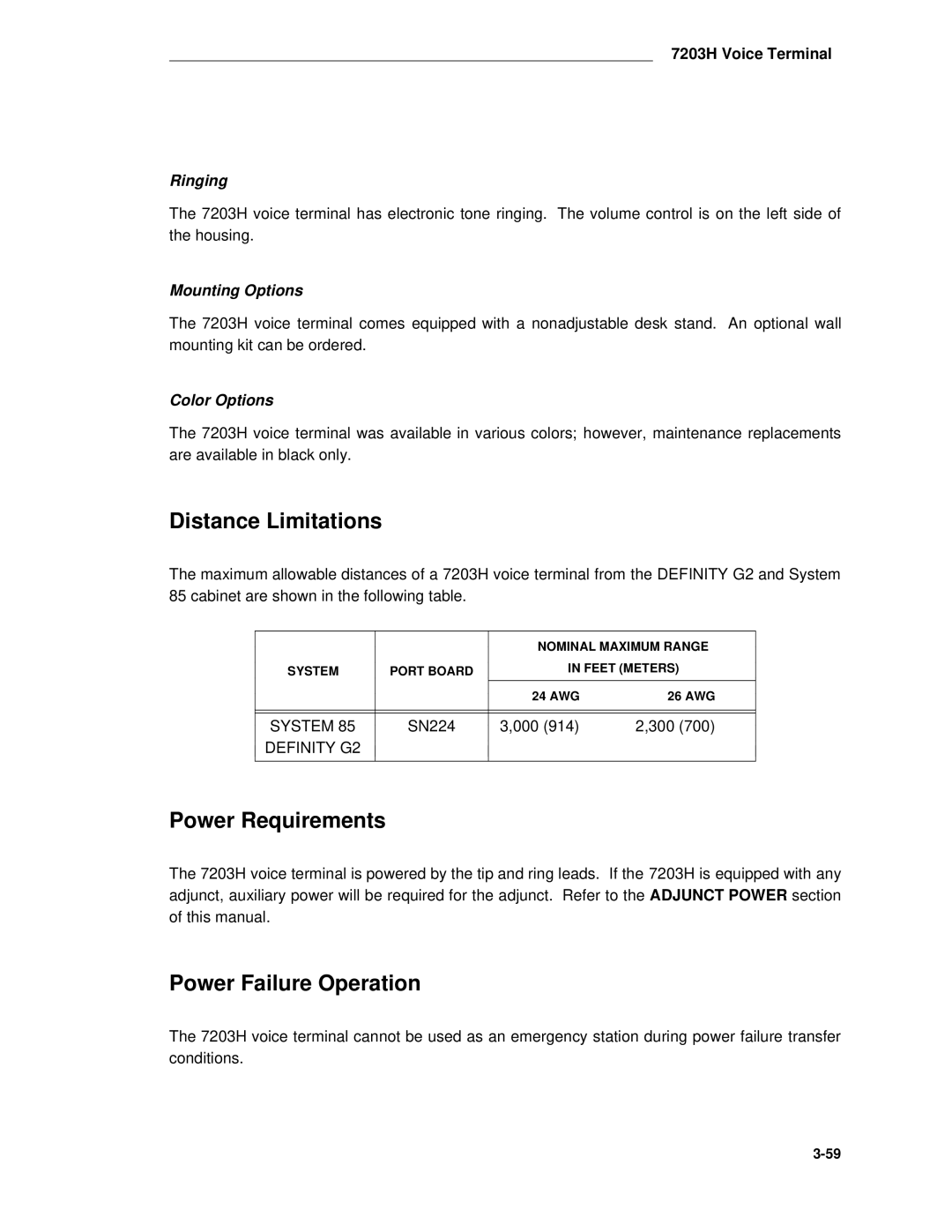 AT&T System 85 manual Ringing, SN224 000 300 