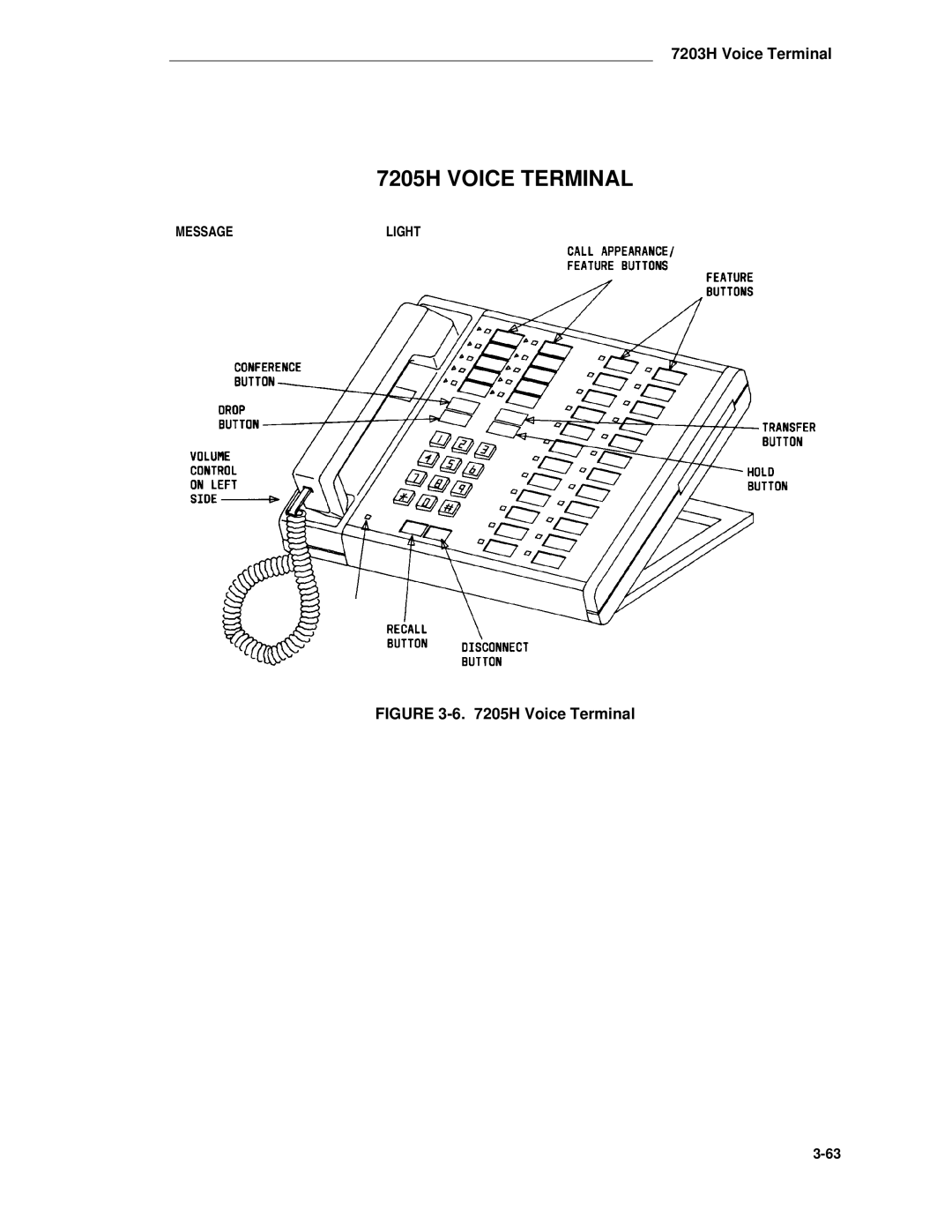 AT&T System 85 manual 7205H Voice Terminal 