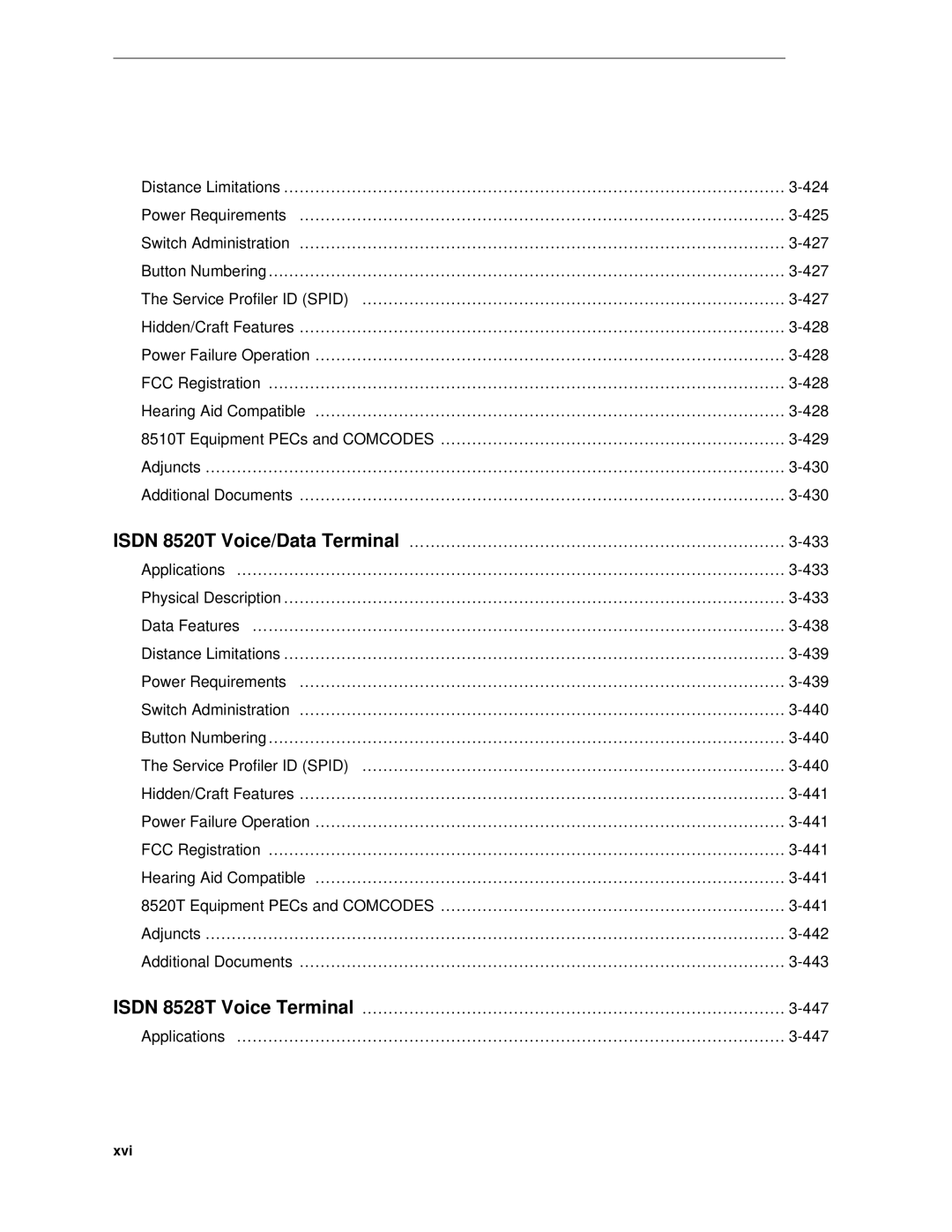 AT&T System 85 manual Service Profiler ID Spid ……………………………………………………………………… 