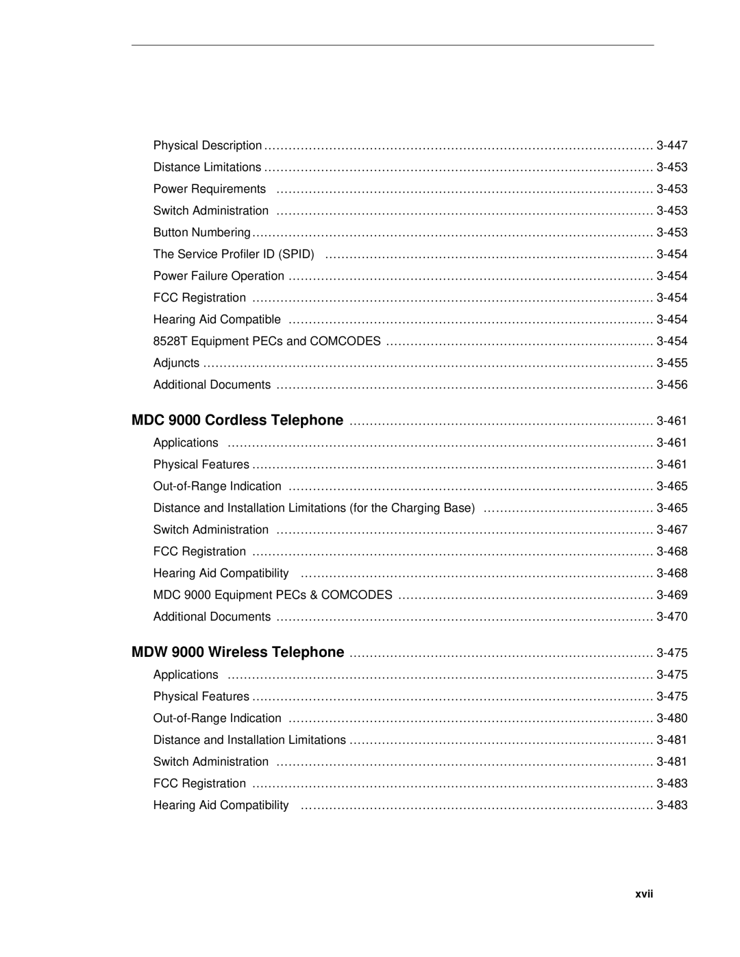 AT&T System 85 manual Hearing Aid Compatibility …………………………………………………………………………… 