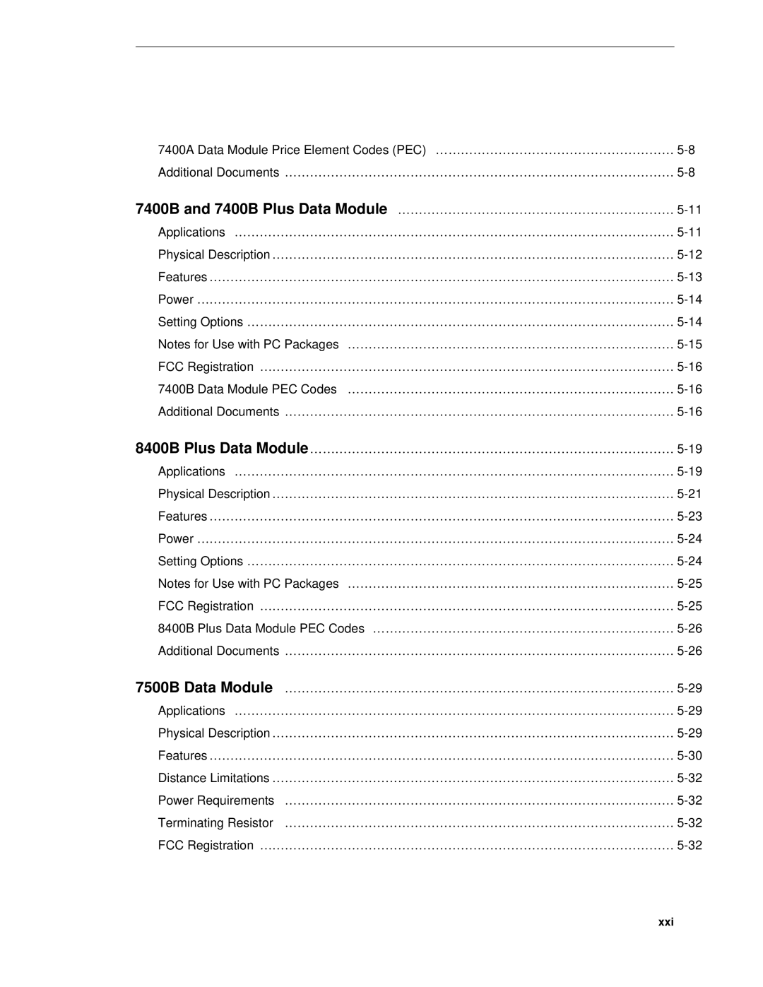 AT&T System 85 manual 7400B and 7400B Plus Data Module ………………………………………………………… 