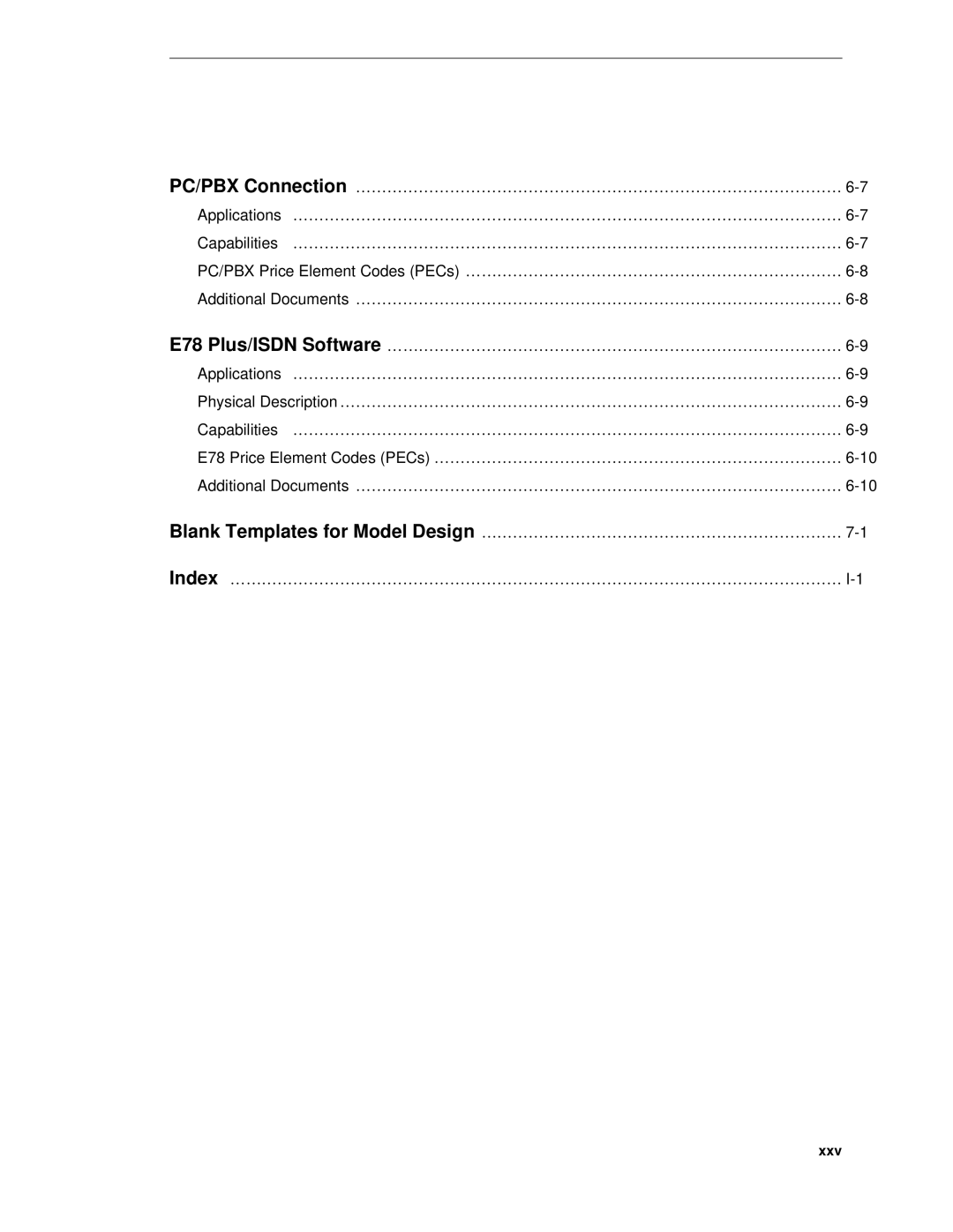 AT&T System 85 manual Blank Templates for Model Design …………………………………………………………… 