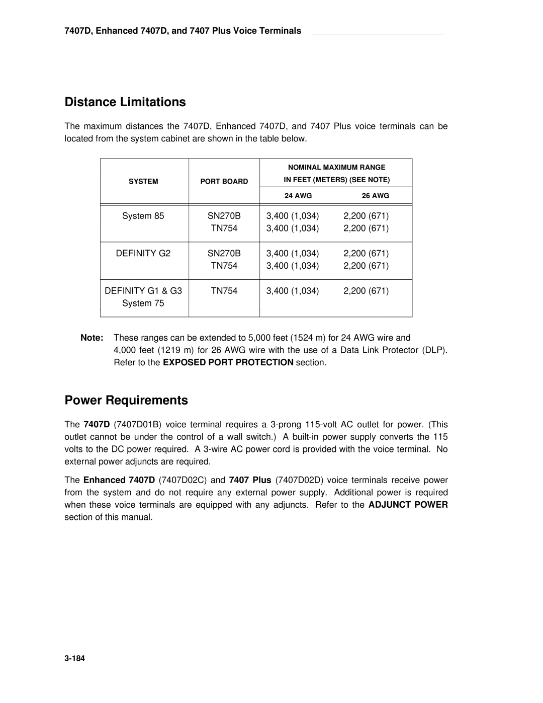 AT&T System 85 manual 184 