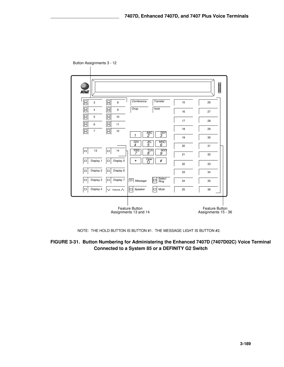 AT&T System 85 manual 189 