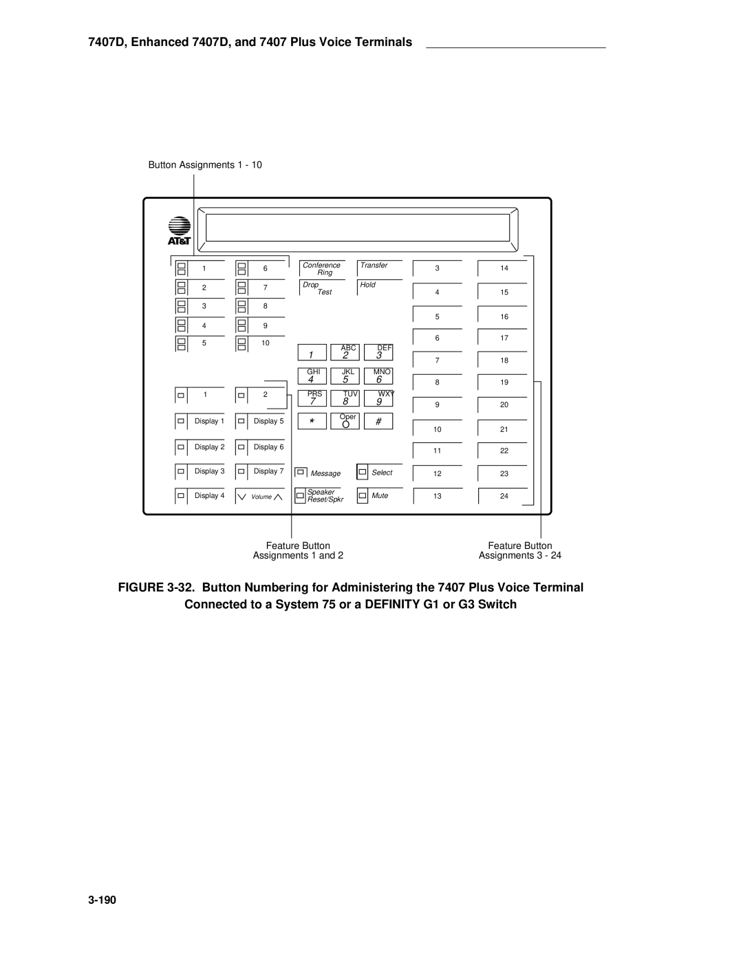 AT&T System 85 manual 190 