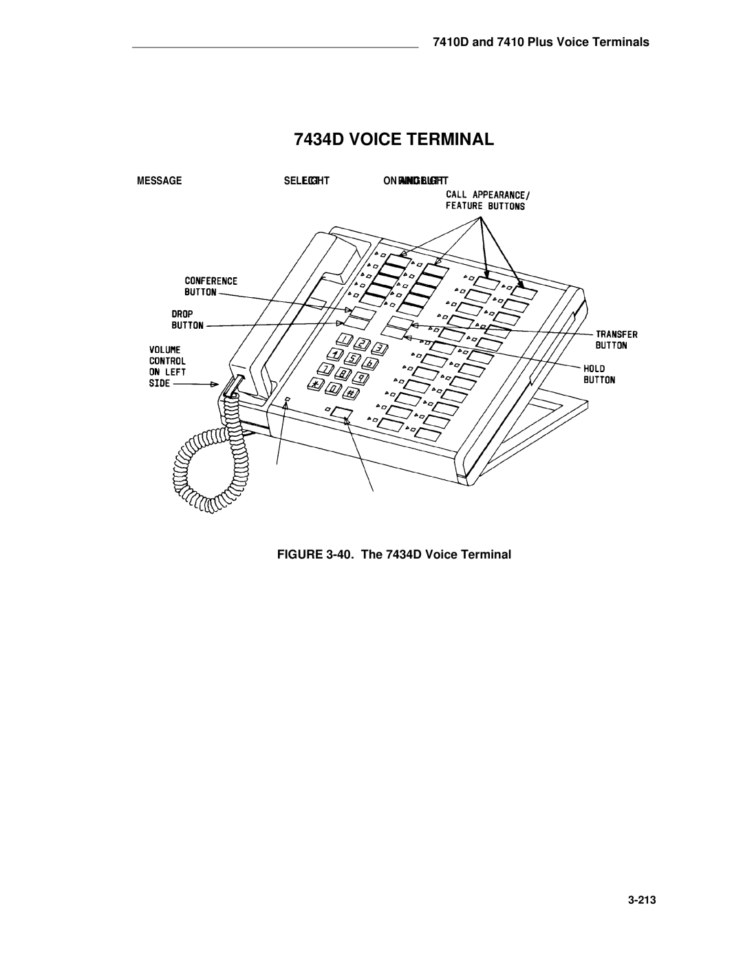 AT&T System 85 manual 7434D Voice Terminal 