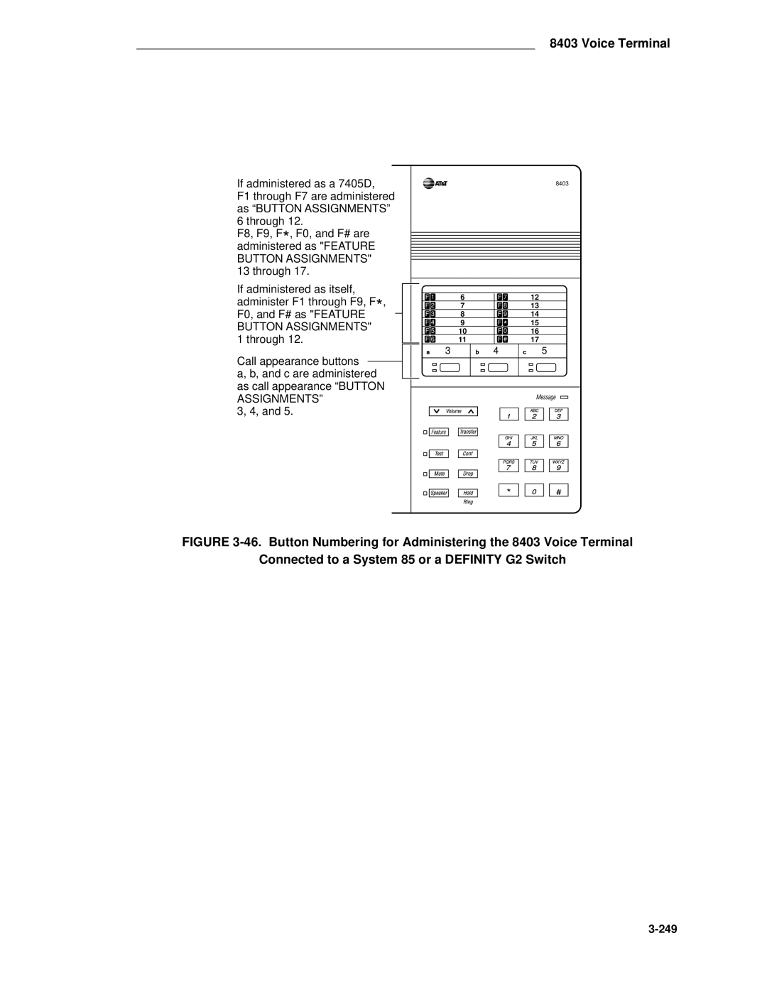 AT&T System 85 manual 249 