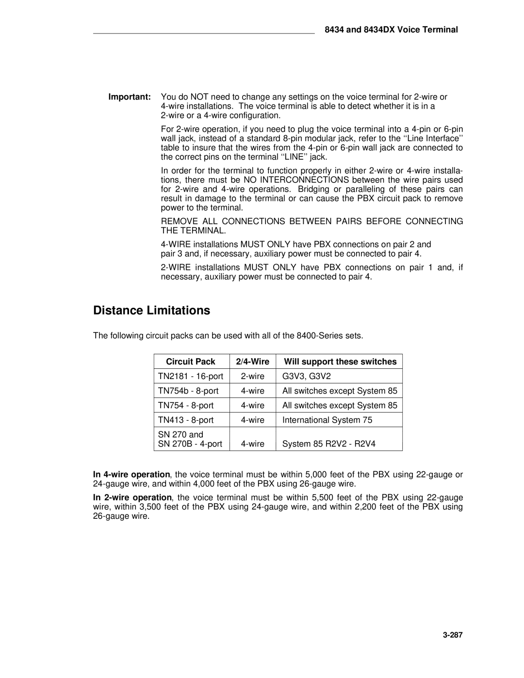 AT&T System 85 manual 287 