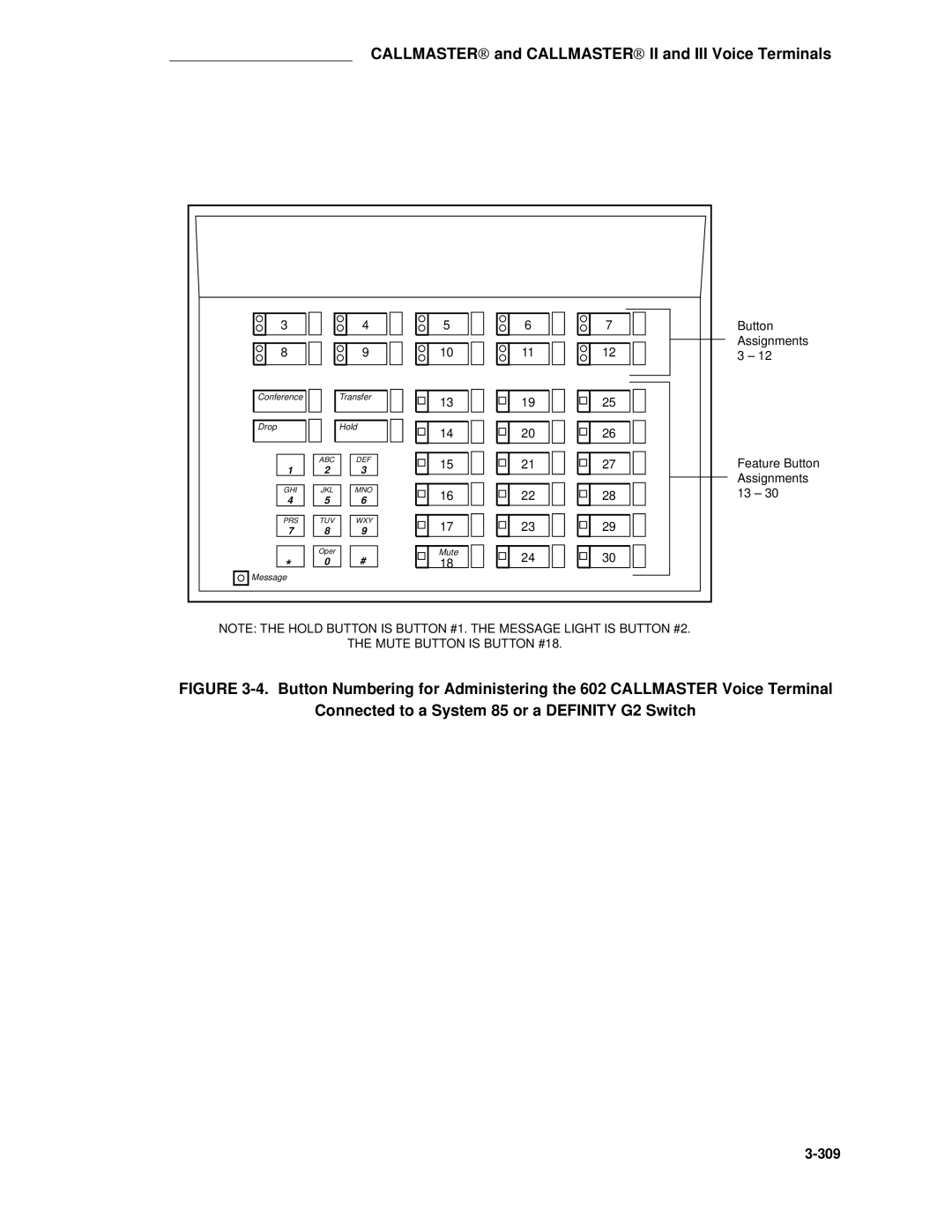 AT&T System 85 manual 309 