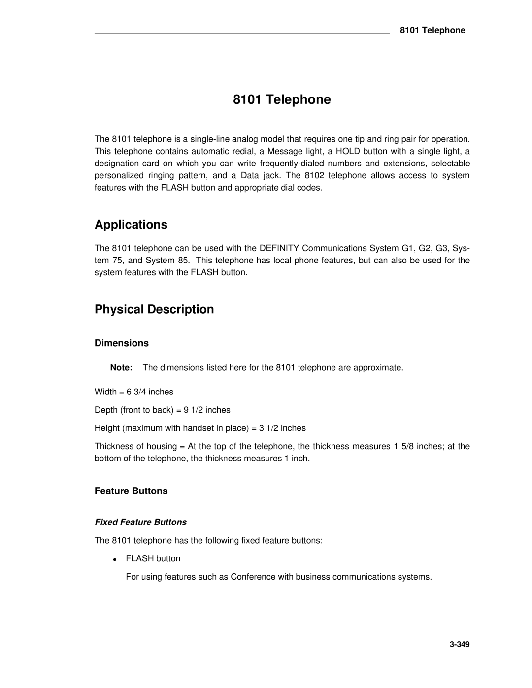 AT&T System 85 manual Telephone 