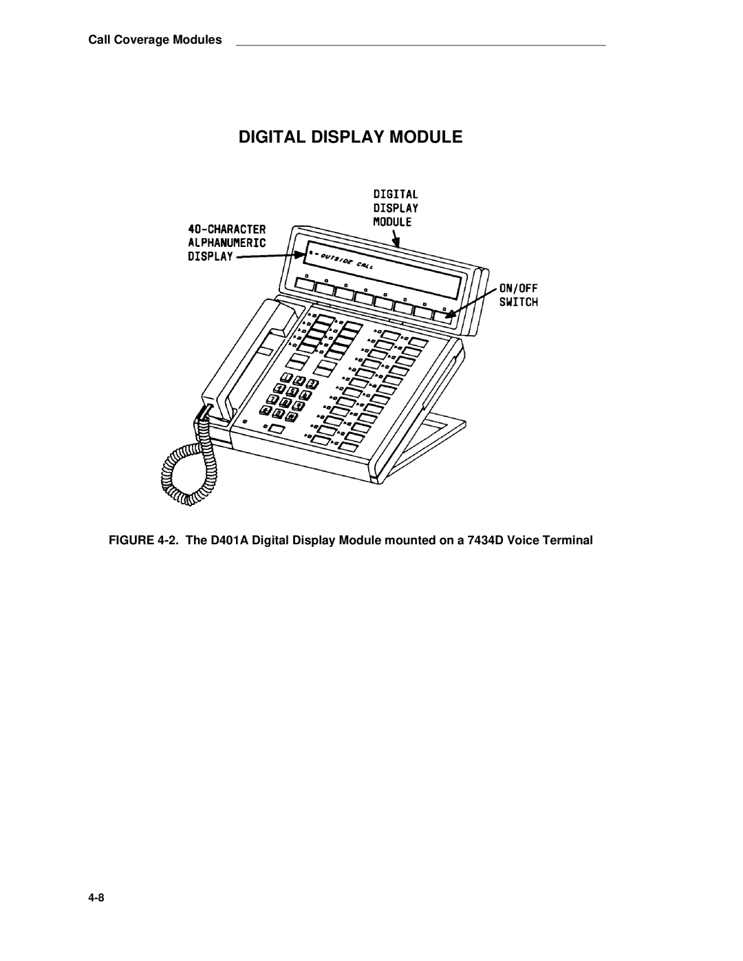 AT&T System 85 manual Digital Display Module 