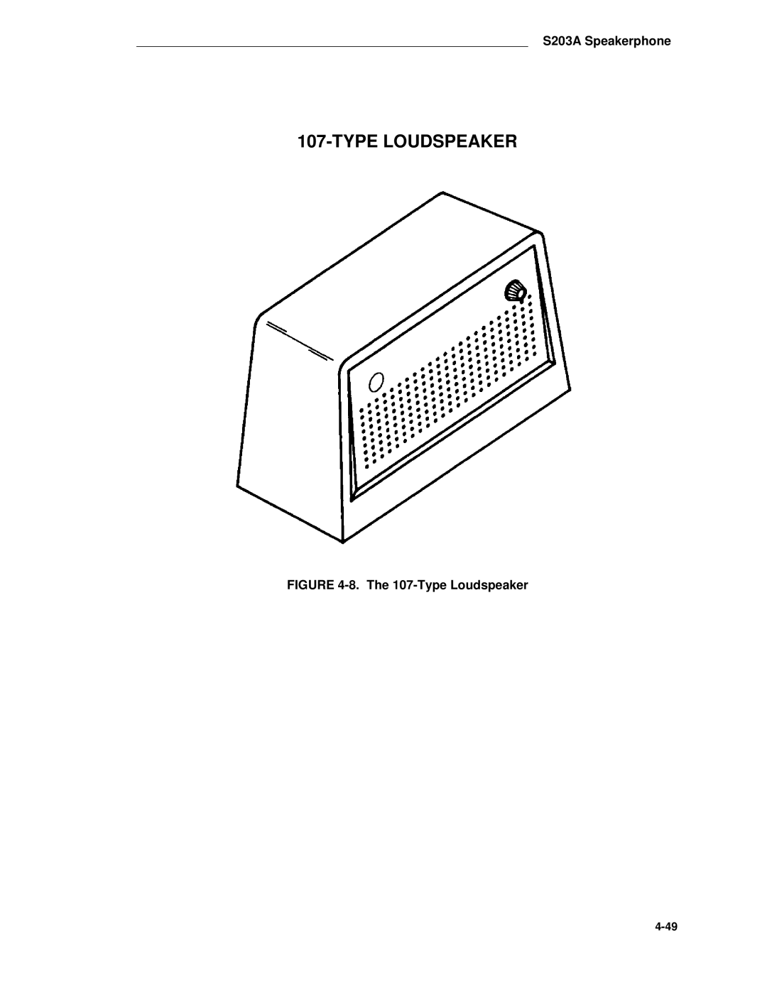 AT&T System 85 manual Type Loudspeaker 