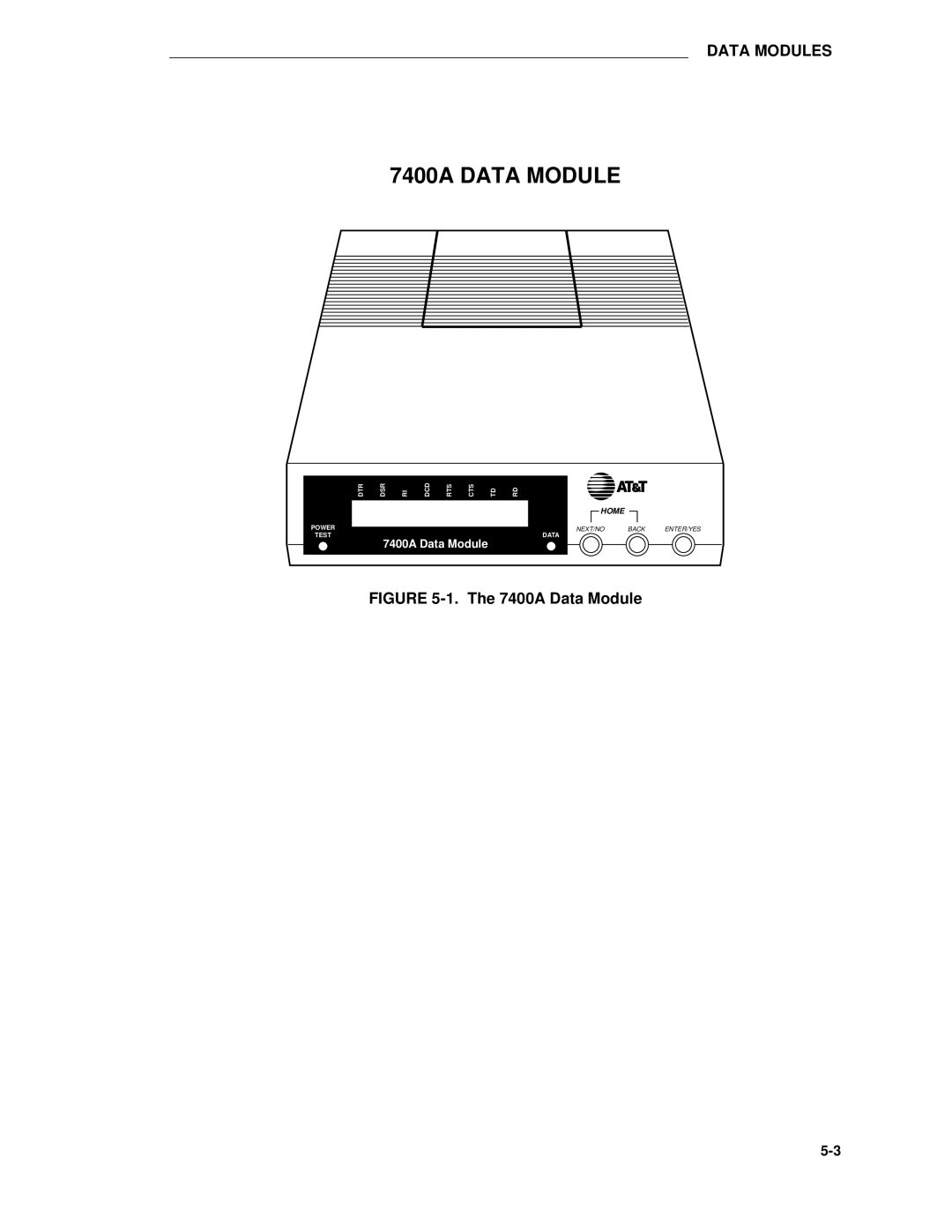 AT&T System 85 manual 7400A Data Module 