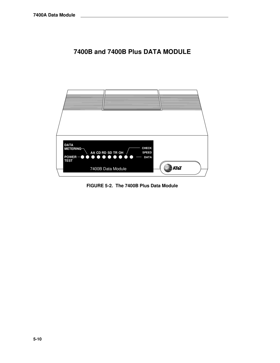 AT&T System 85 manual 7400B and 7400B Plus Data Module 