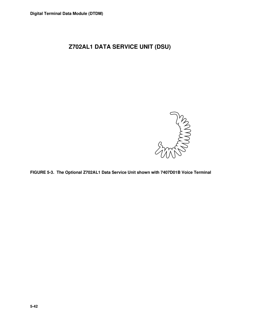 AT&T System 85 manual Z702AL1 Data Service Unit DSU 