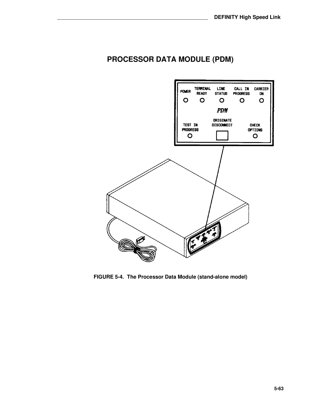 AT&T System 85 manual Processor Data Module PDM 