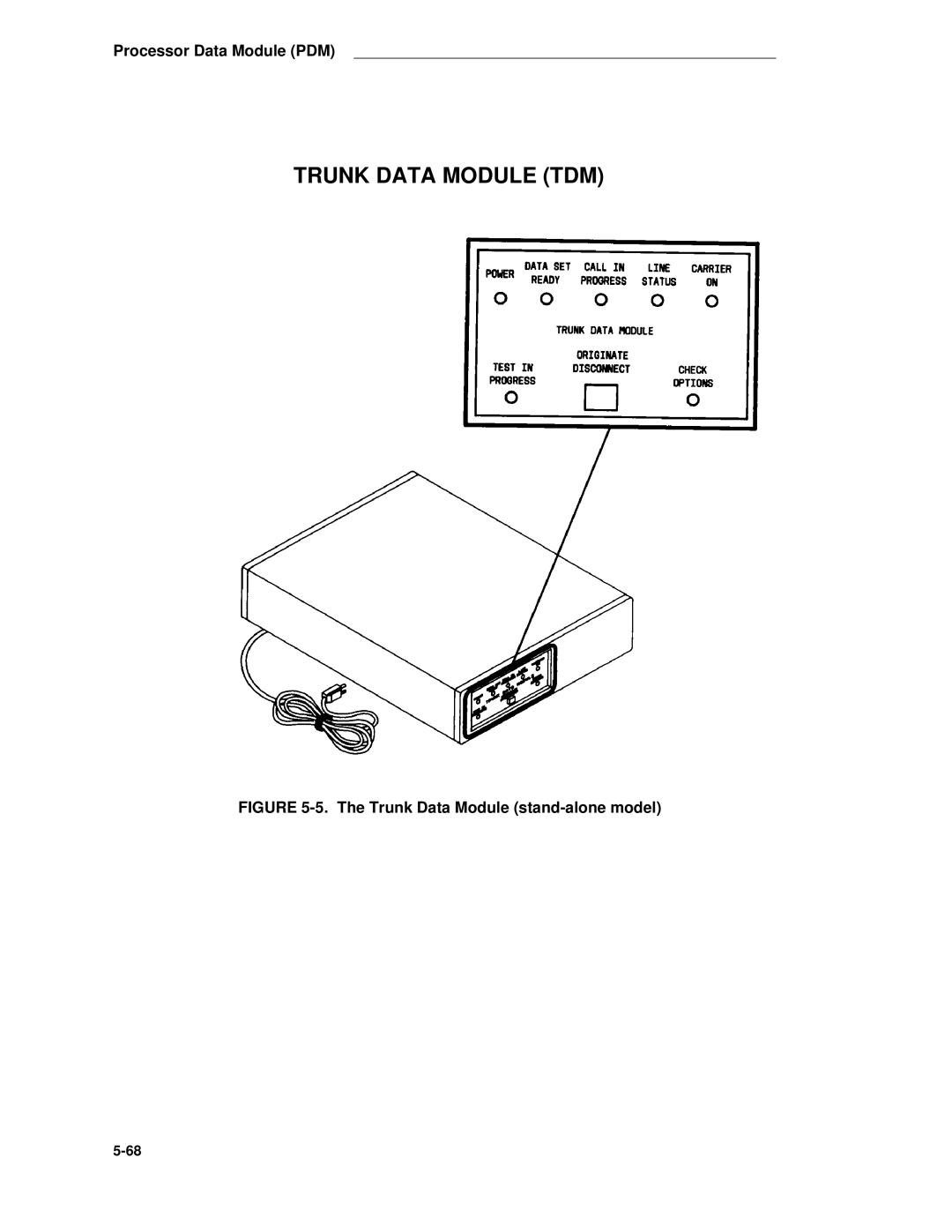 AT&T System 85 manual Trunk Data Module TDM 