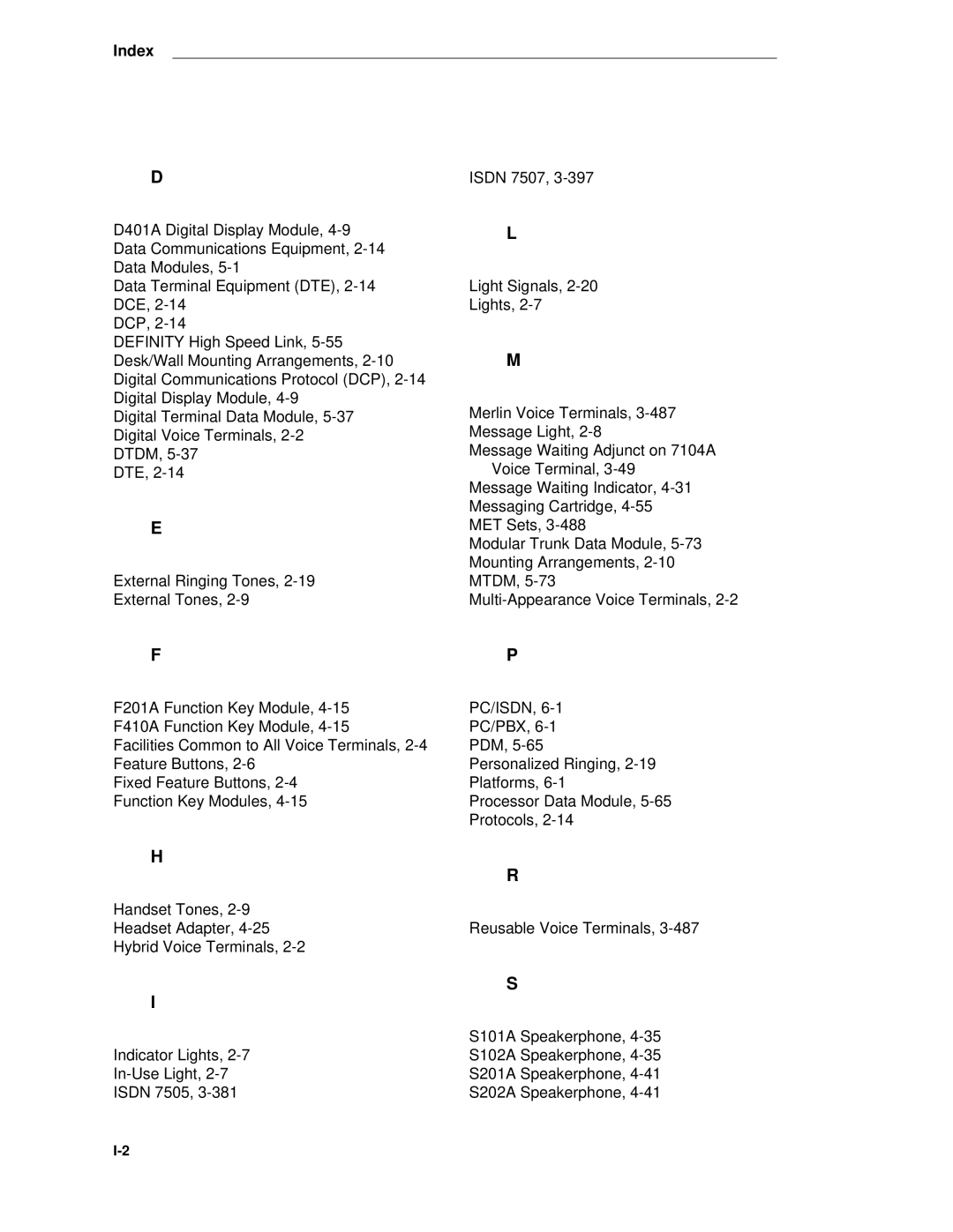 AT&T System 85 manual Isdn 7507 